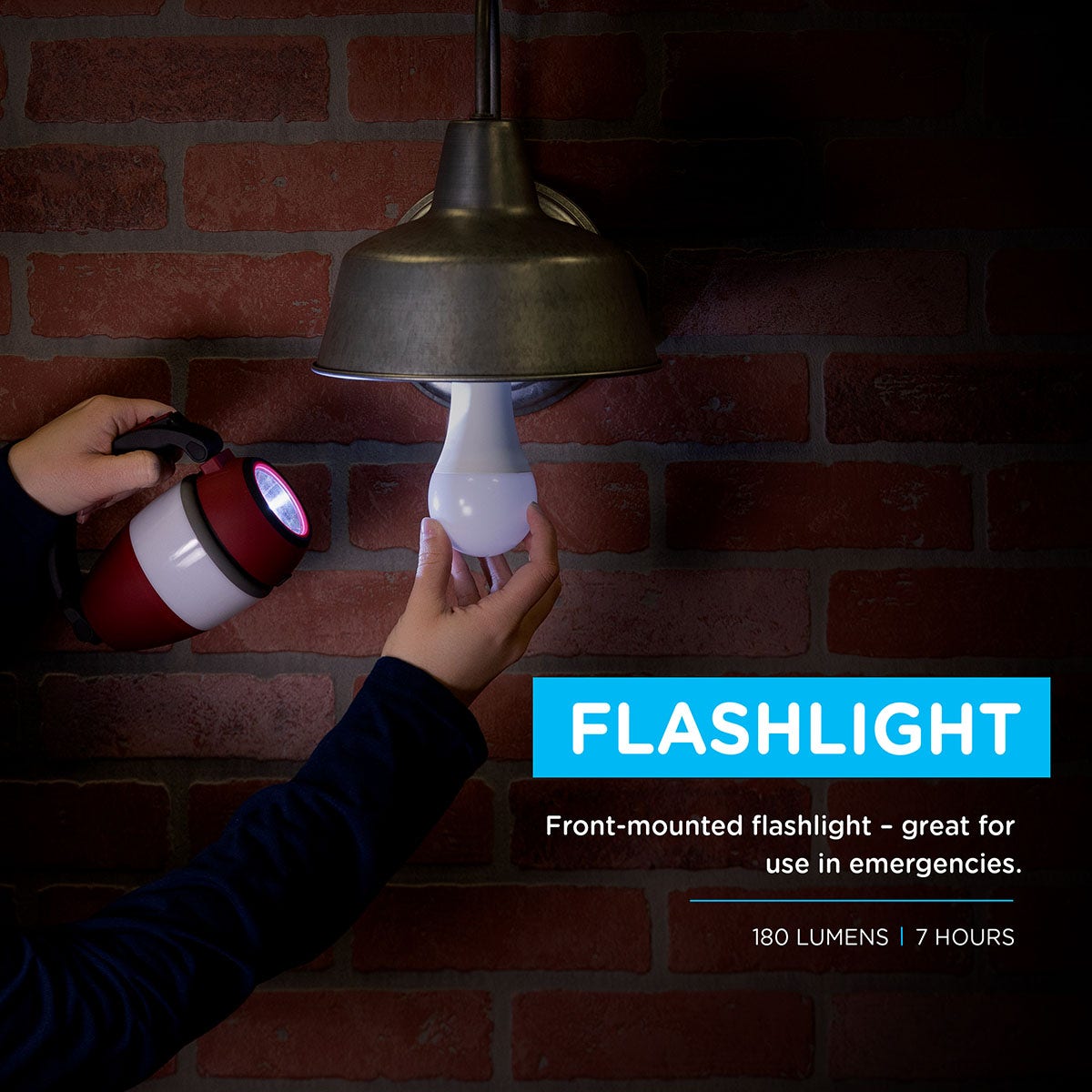 Enbrighten 3-in-1 Lantern, Red