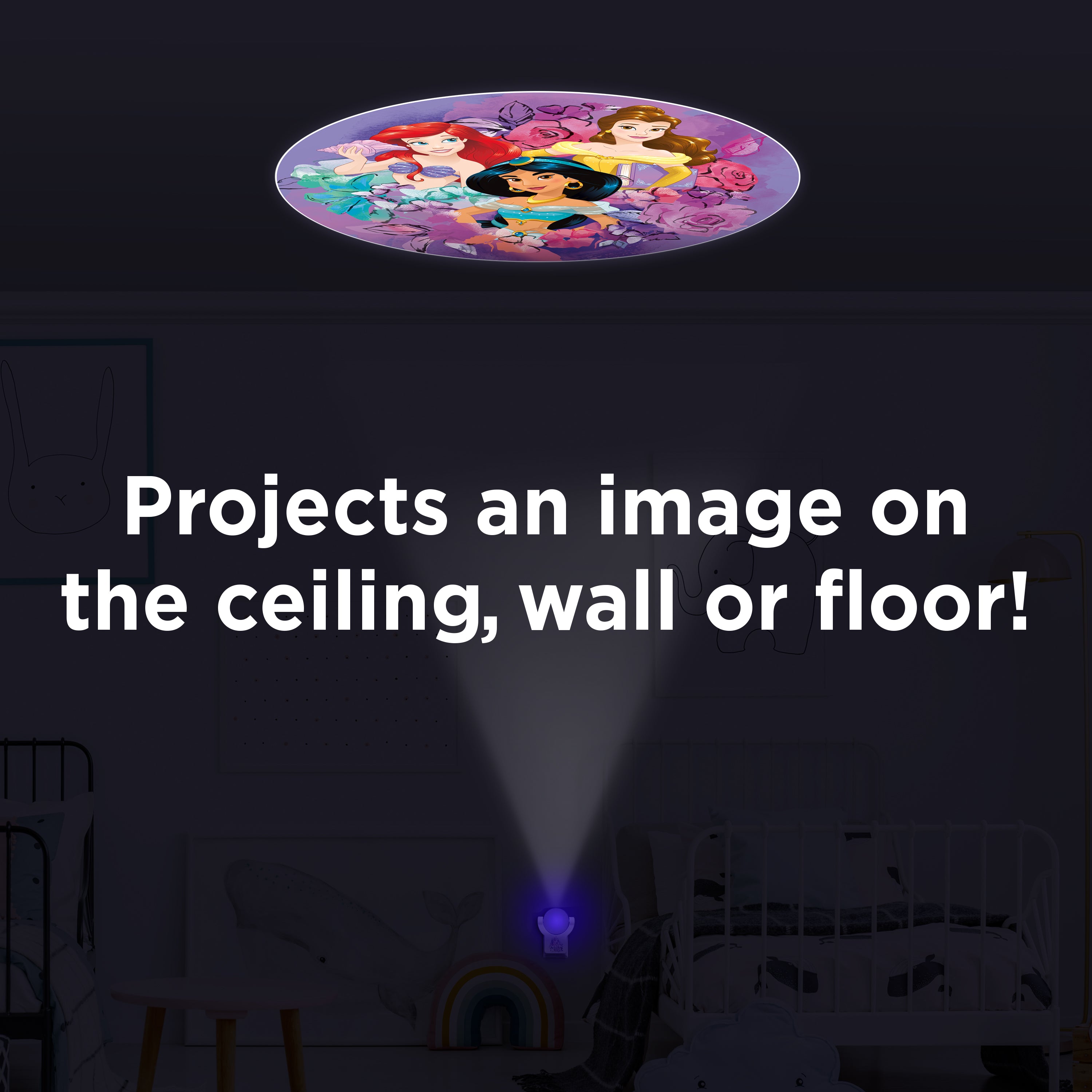 Projectables Disney Princess Light Sensing LED Night Light