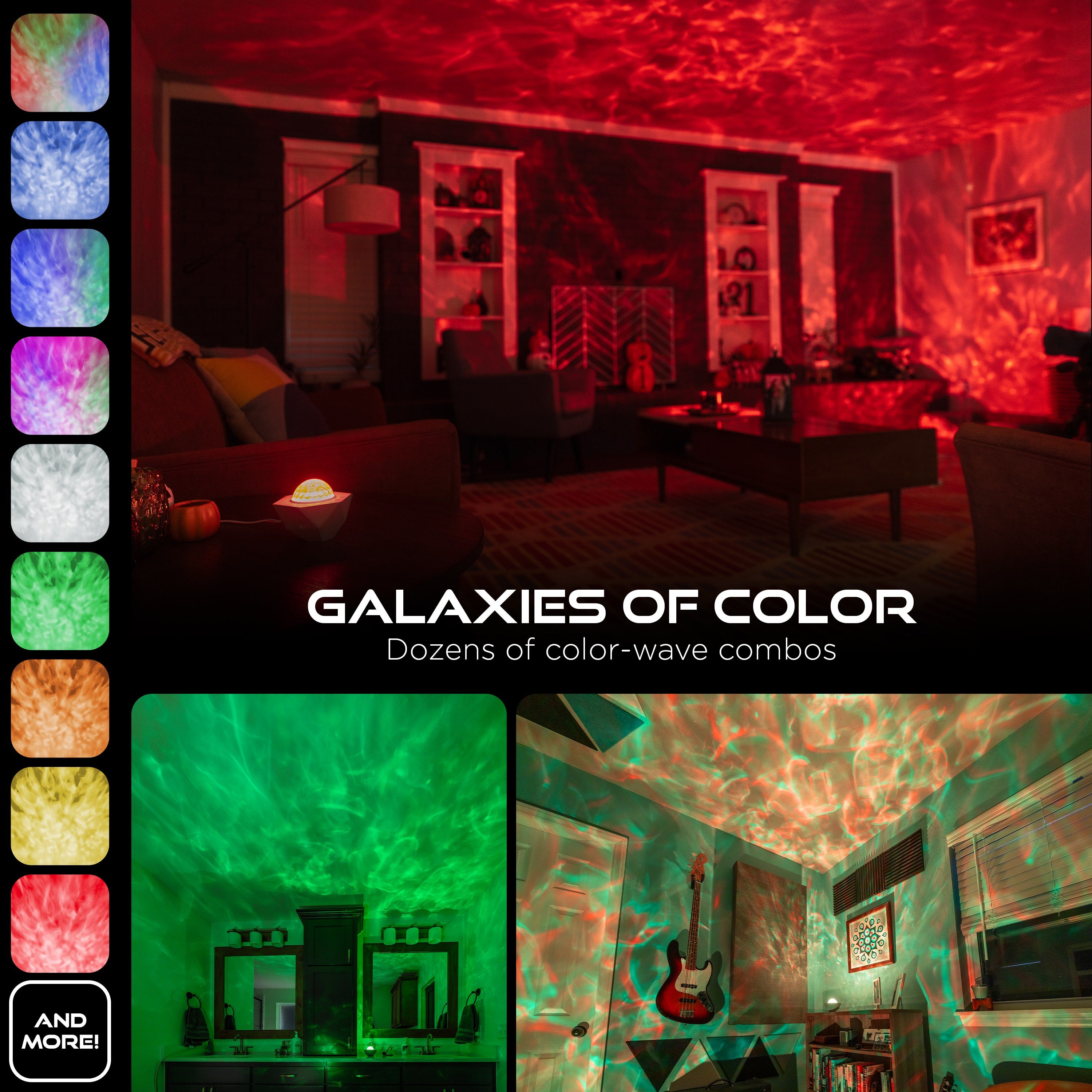 Enbrighten Galaxy Mini Projector LED Tabletop Night Light