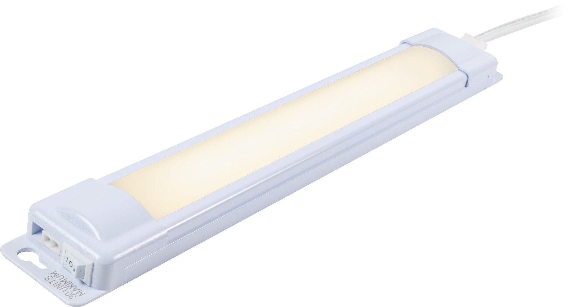 Enbrighten 12in. Plug-In LED Under Cabinet Light Fixture, White