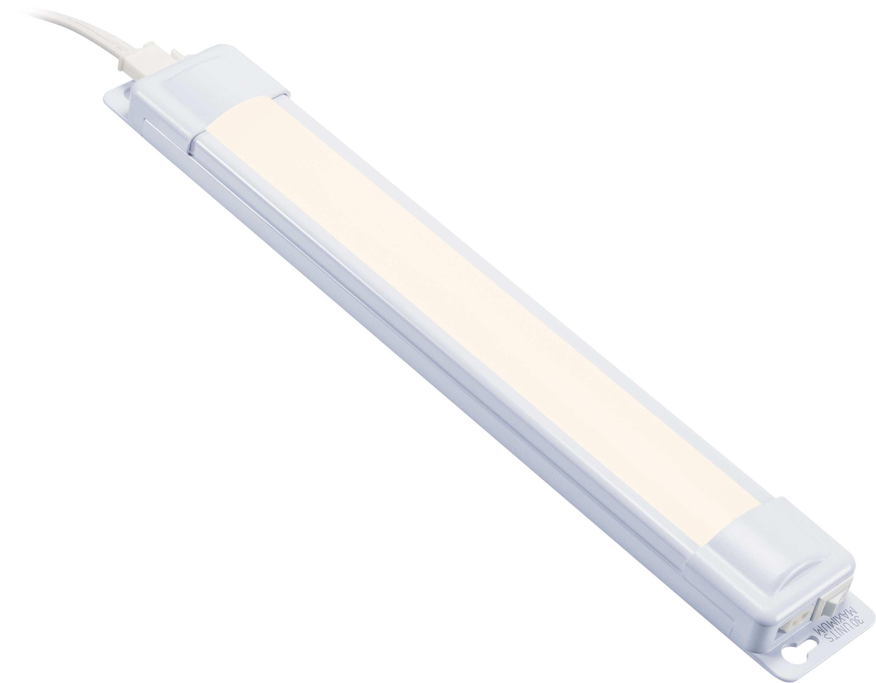 Enbrighten 12in. Plug-In LED Under Cabinet Light Fixture, White