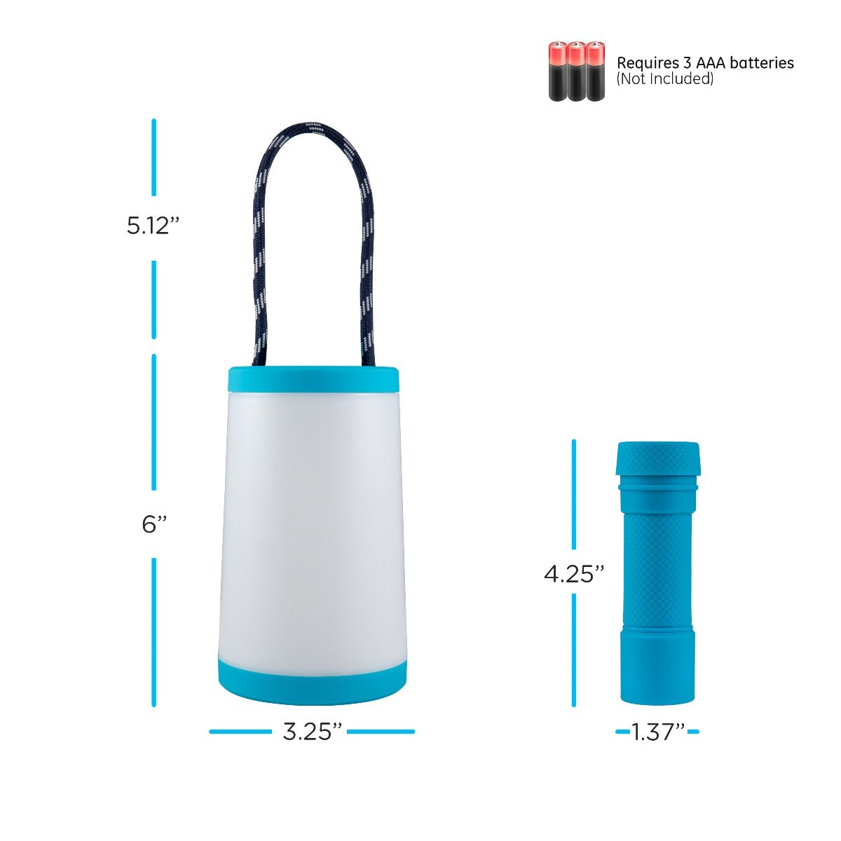 Enbrighten 2-in-1 LED Lantern, Teal
