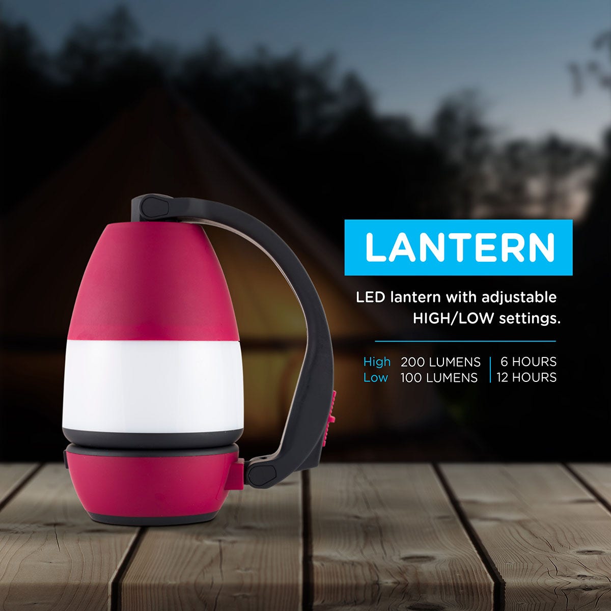 Enbrighten 3-in-1 Lantern, Red