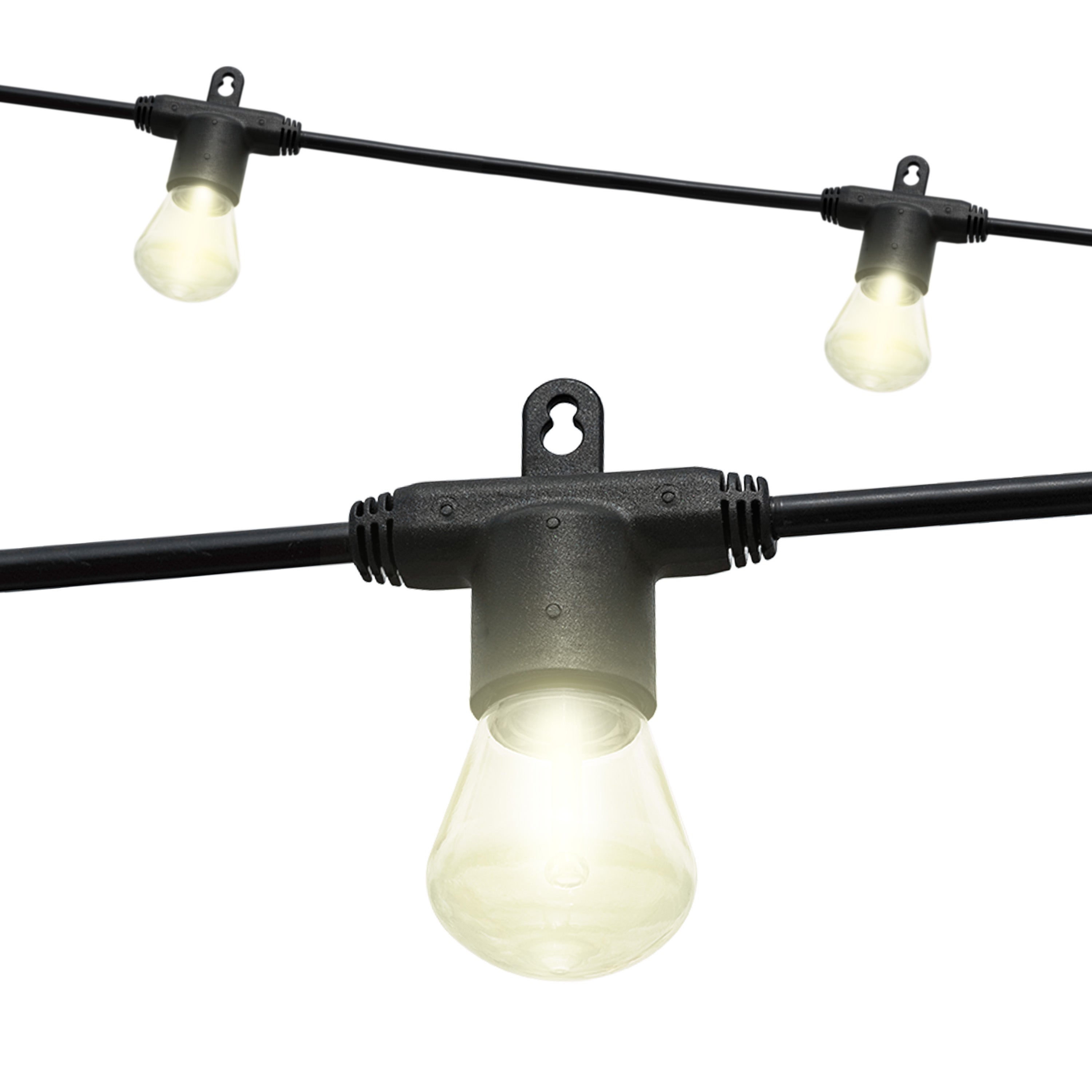 Enbrighten LED Bistro Lights, 12 Bulb, 24ft