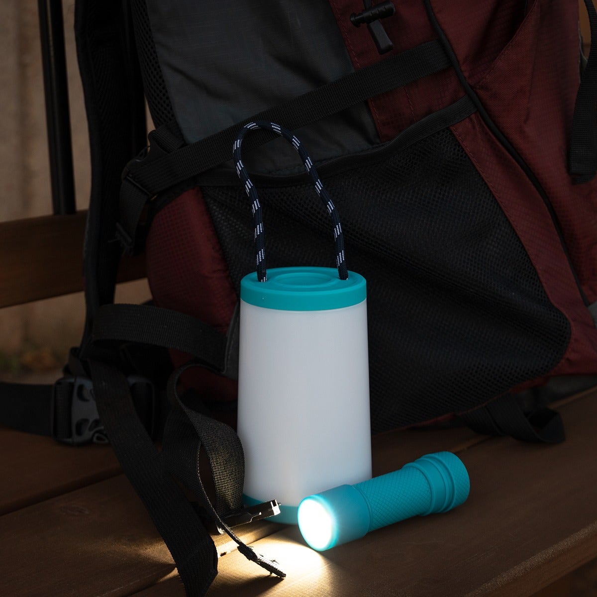 Enbrighten 2-in-1 LED Lantern, Teal