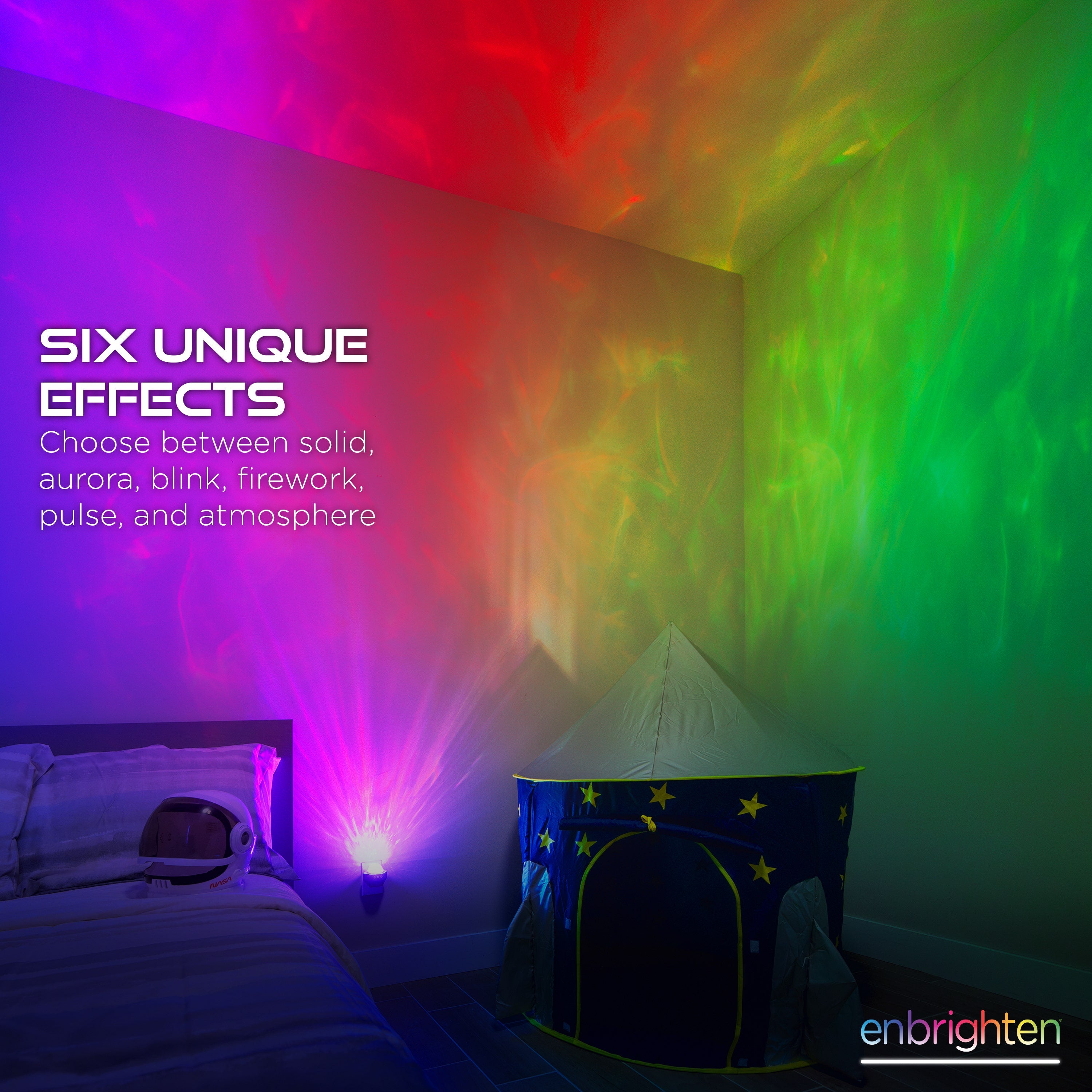 Enbrighten Galaxy Plug-In Projector LED Night Light