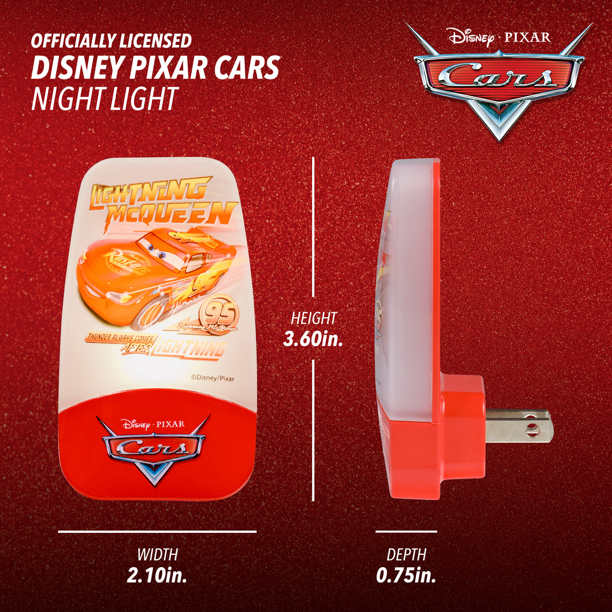 Disney Pixar Cars Light-Sensing Night Light