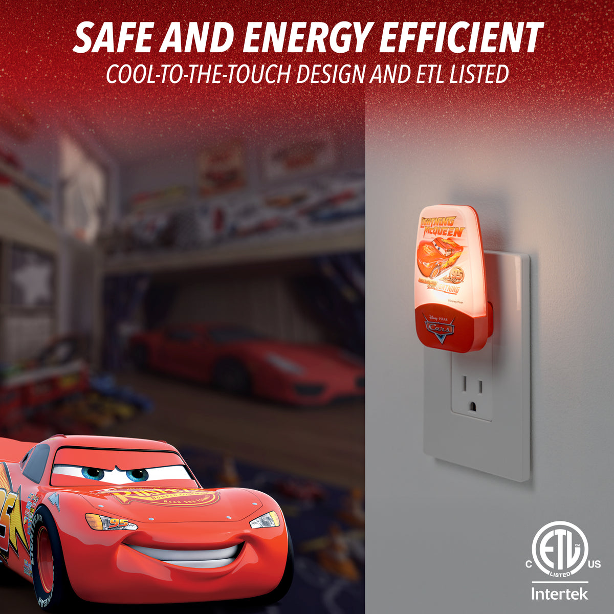 Disney Pixar Cars Light-Sensing Night Light
