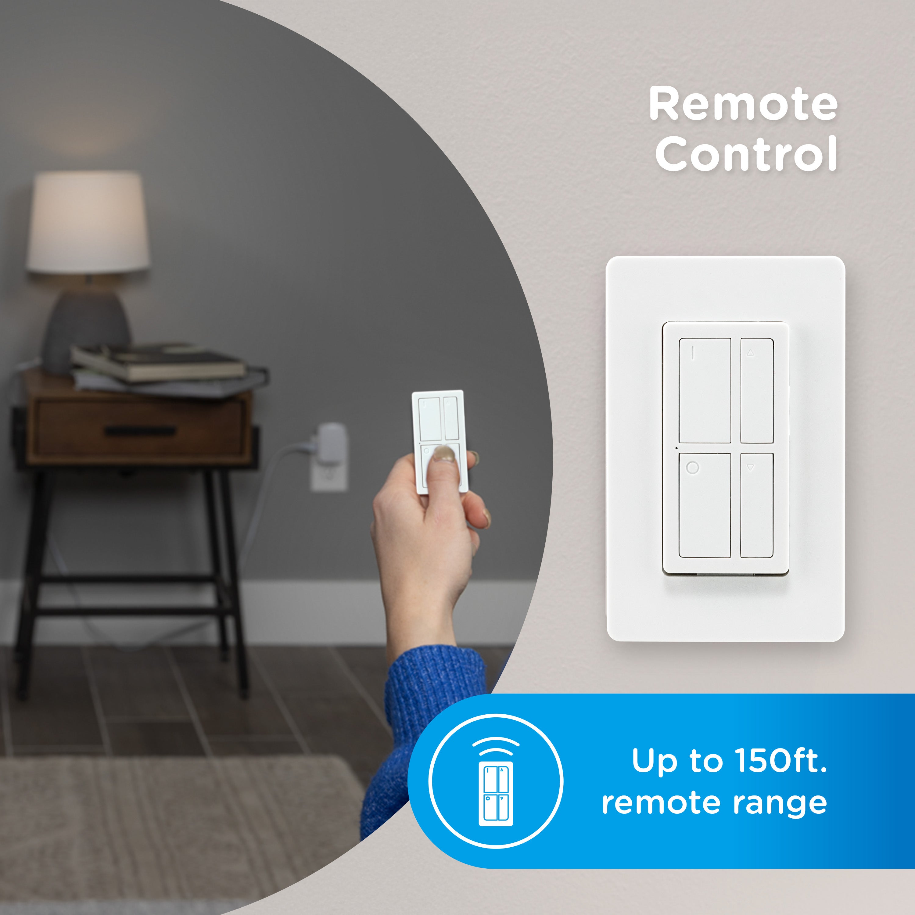 Enbrighten VIBE WiFi Matter Indoor Smart Plug with Dimming Remote