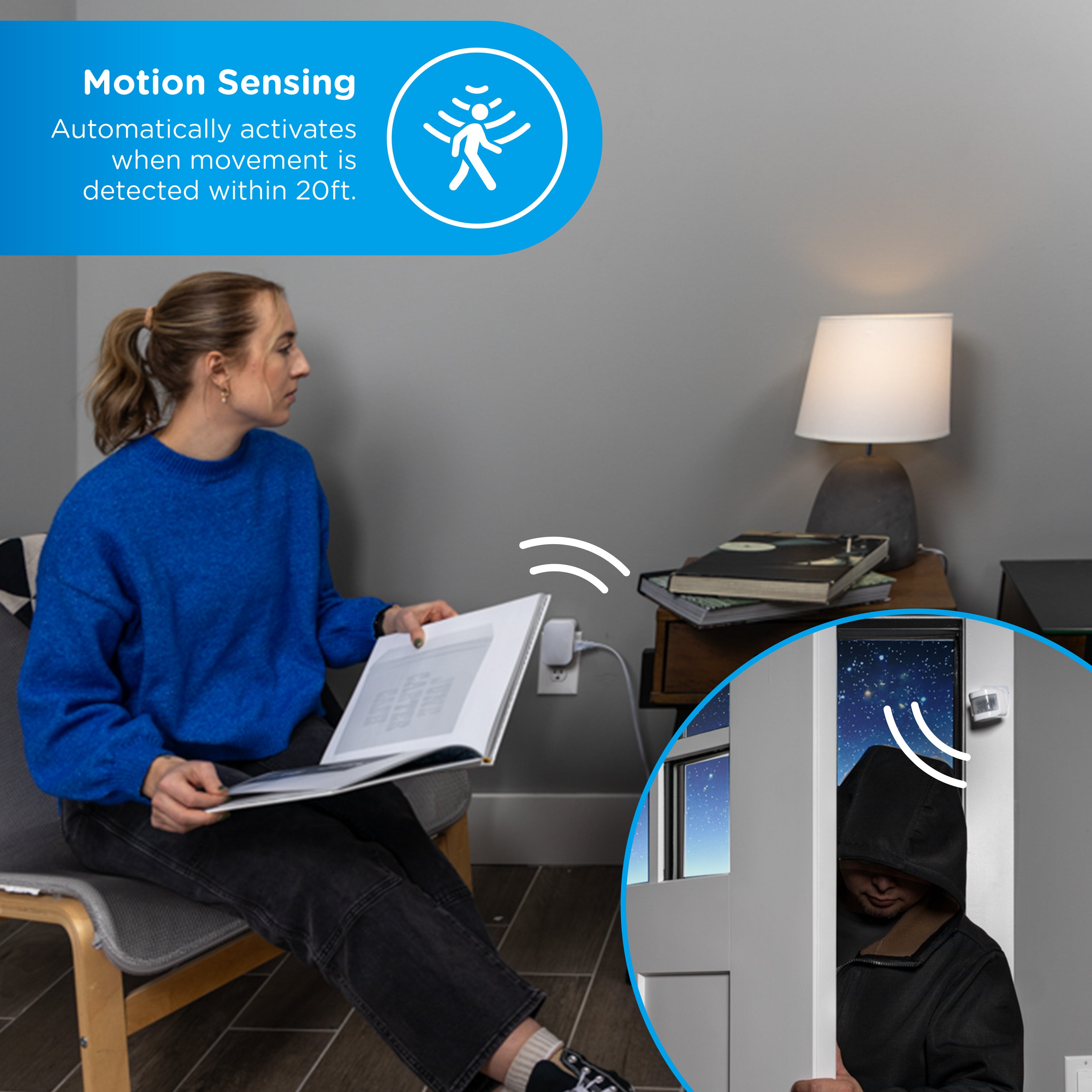 Enbrighten VIBE WiFi Matter Indoor Smart Plug with Motion Sensor