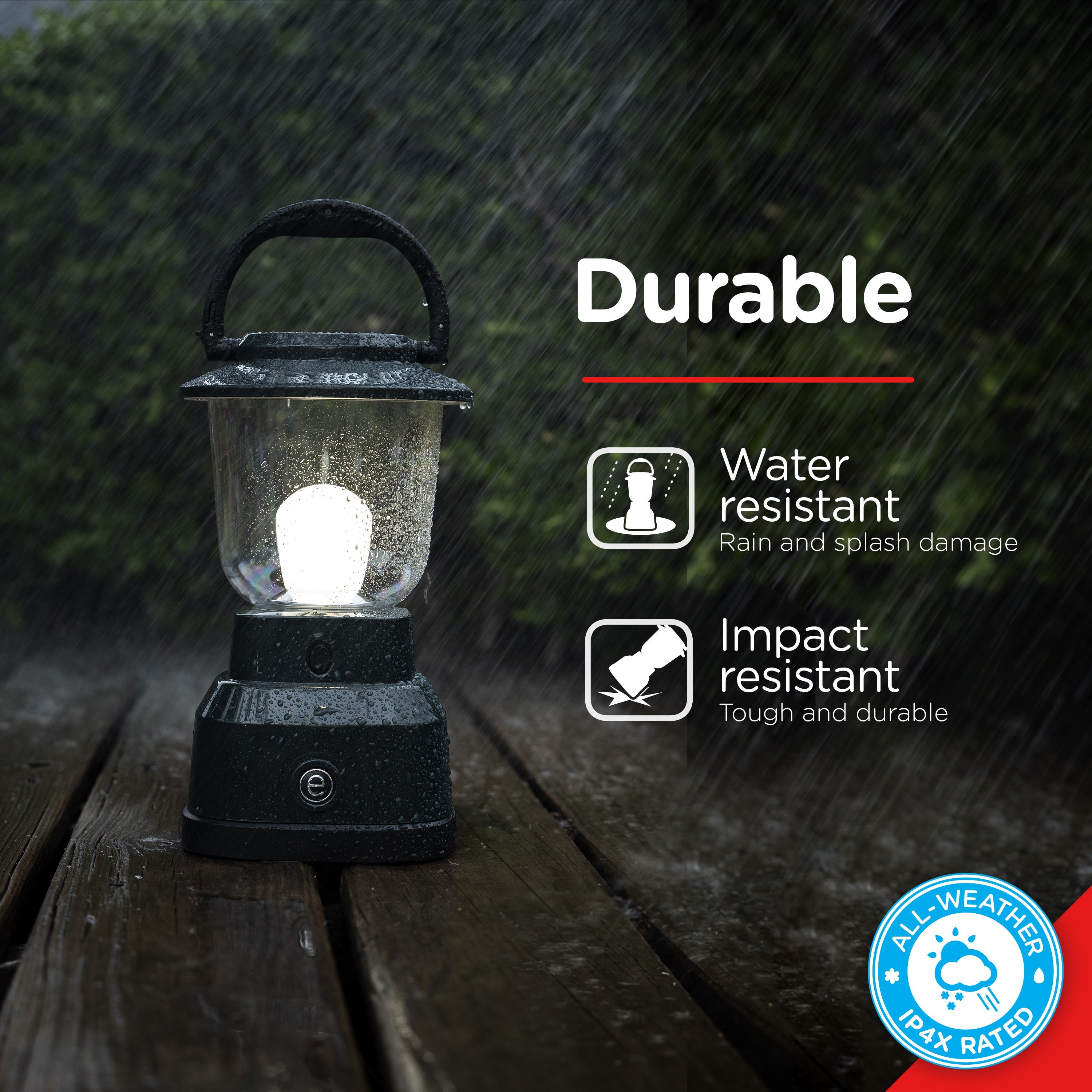 Enbrighten LED 6D USB Charging Lantern, Green