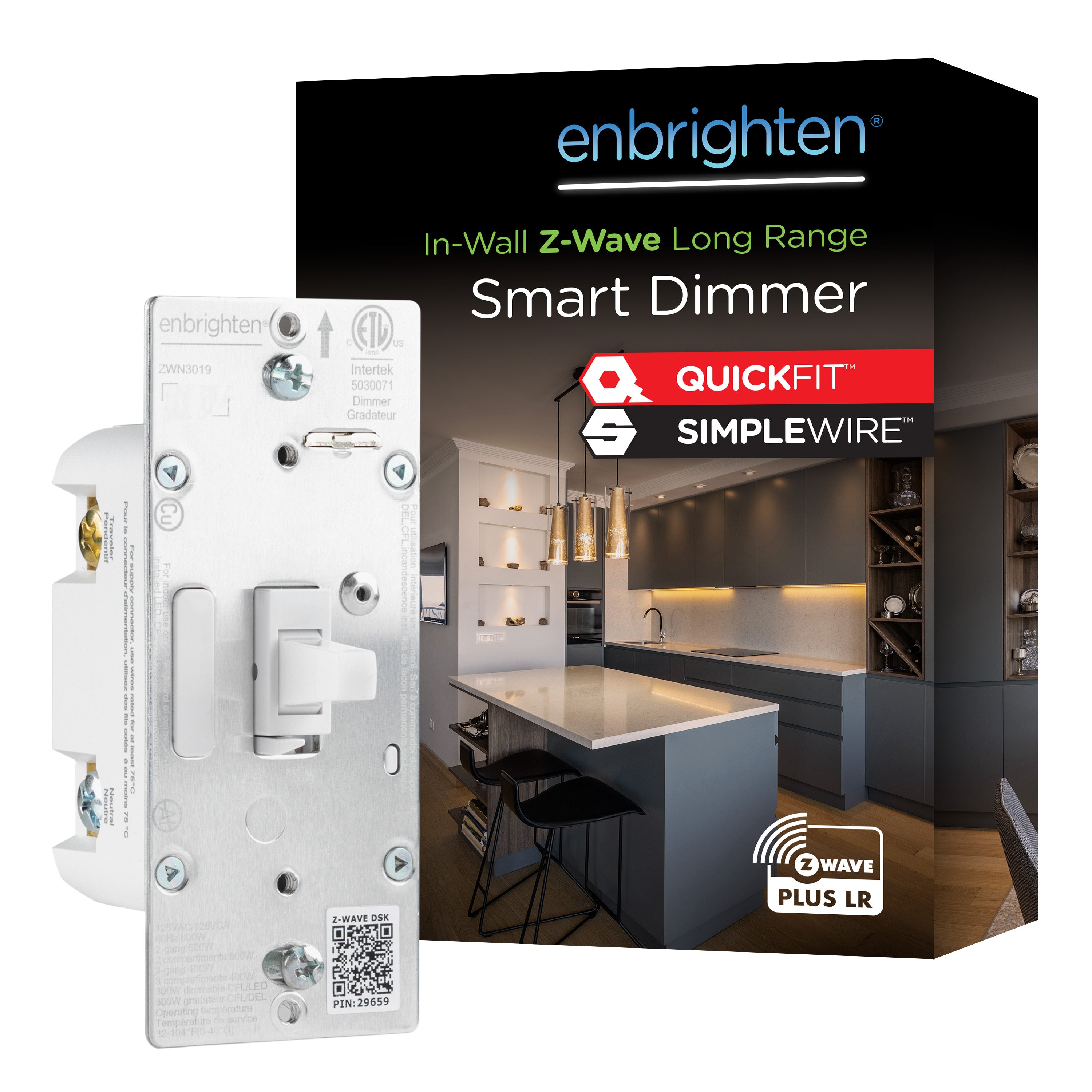 Enbrighten 800 Series Z-Wave Toggle Dimmer