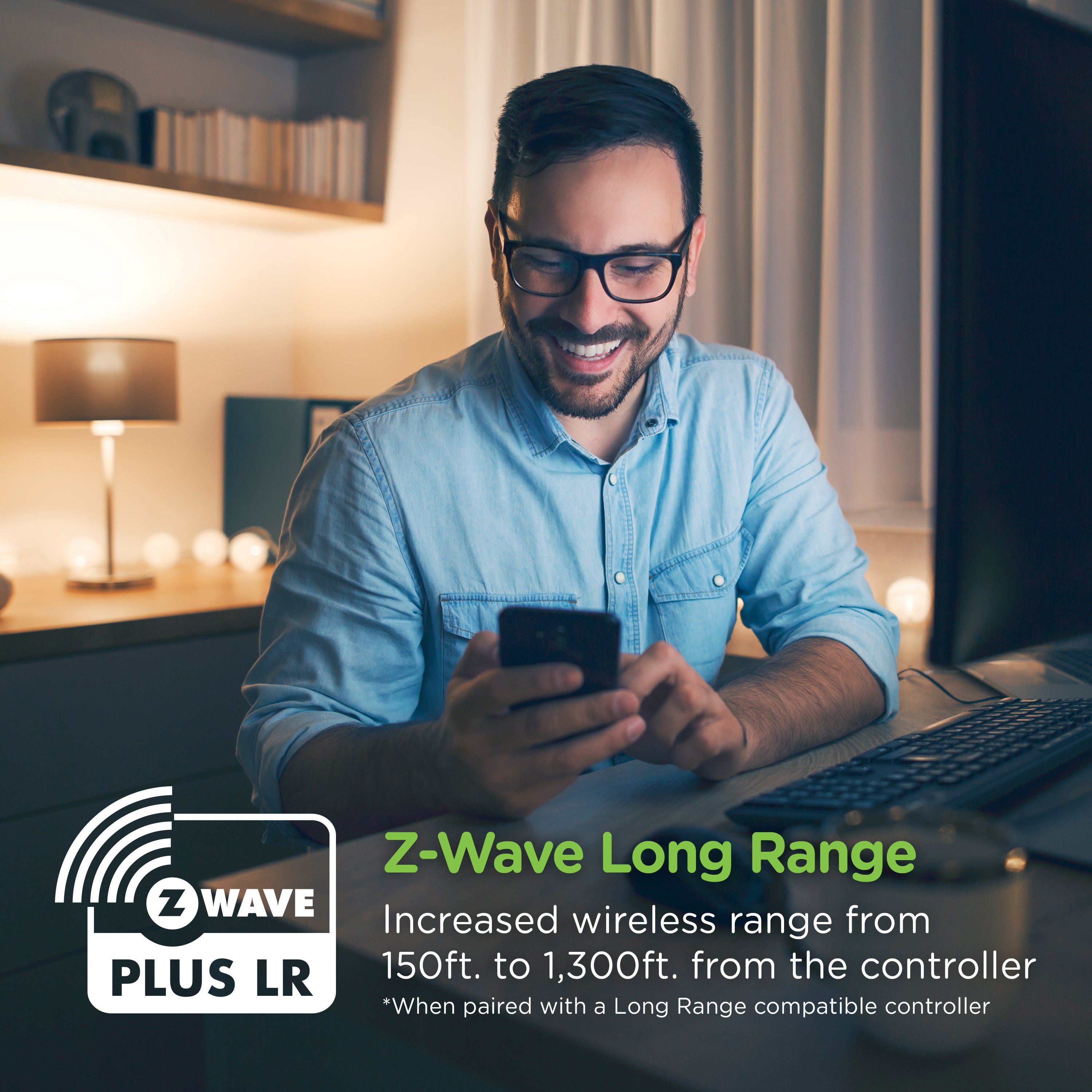 Enbrighten Z-Wave Long Range Outdoor Smart Plug, 800 Series, 1 Outlet