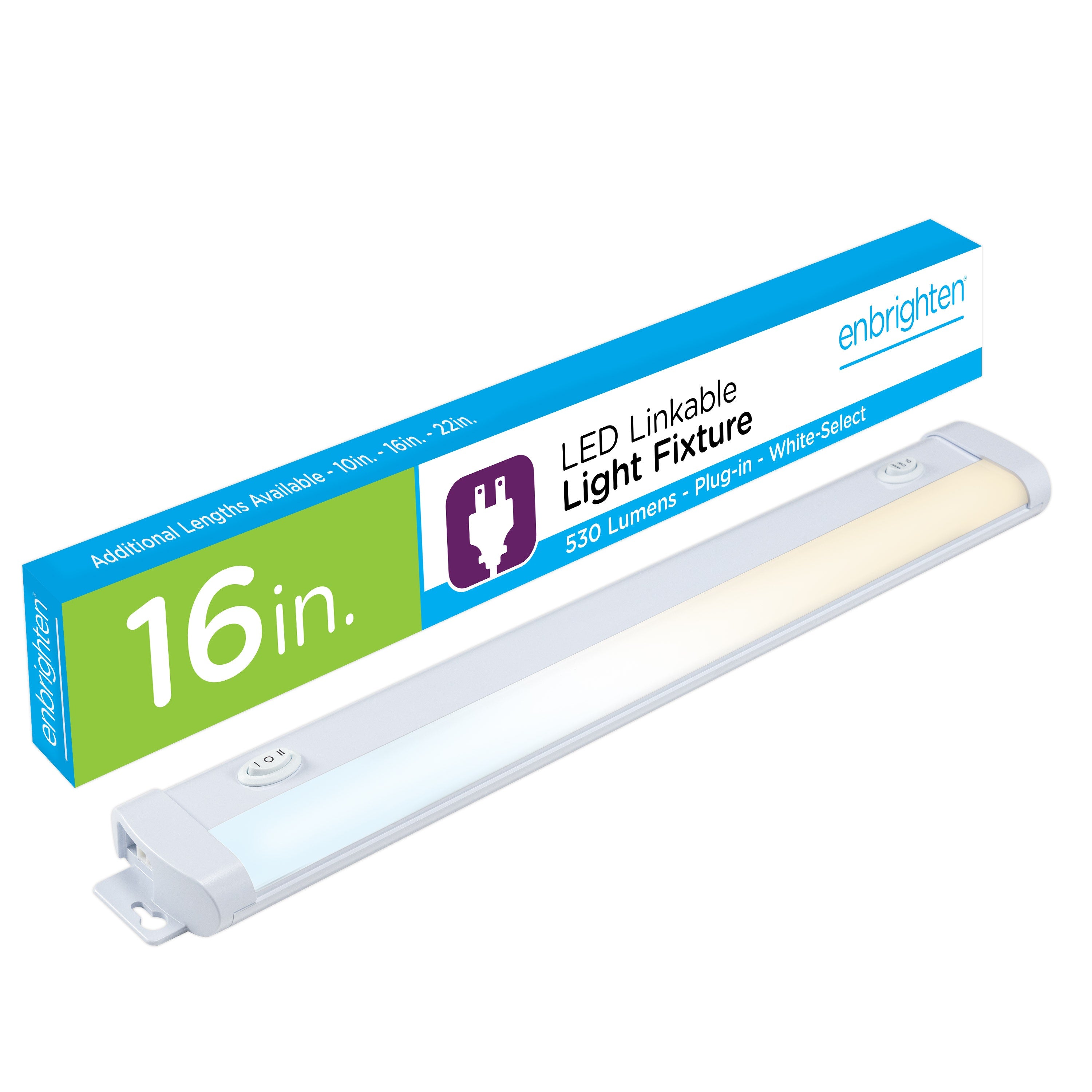 Enbrighten 16in. LED Light Fixture with White Select