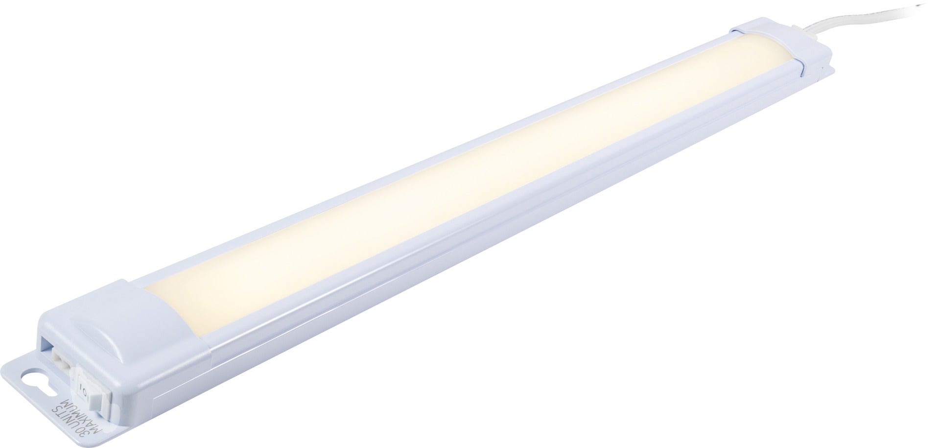 Enbrighten 18in. Plug-In LED Under Cabinet Light Fixture, White