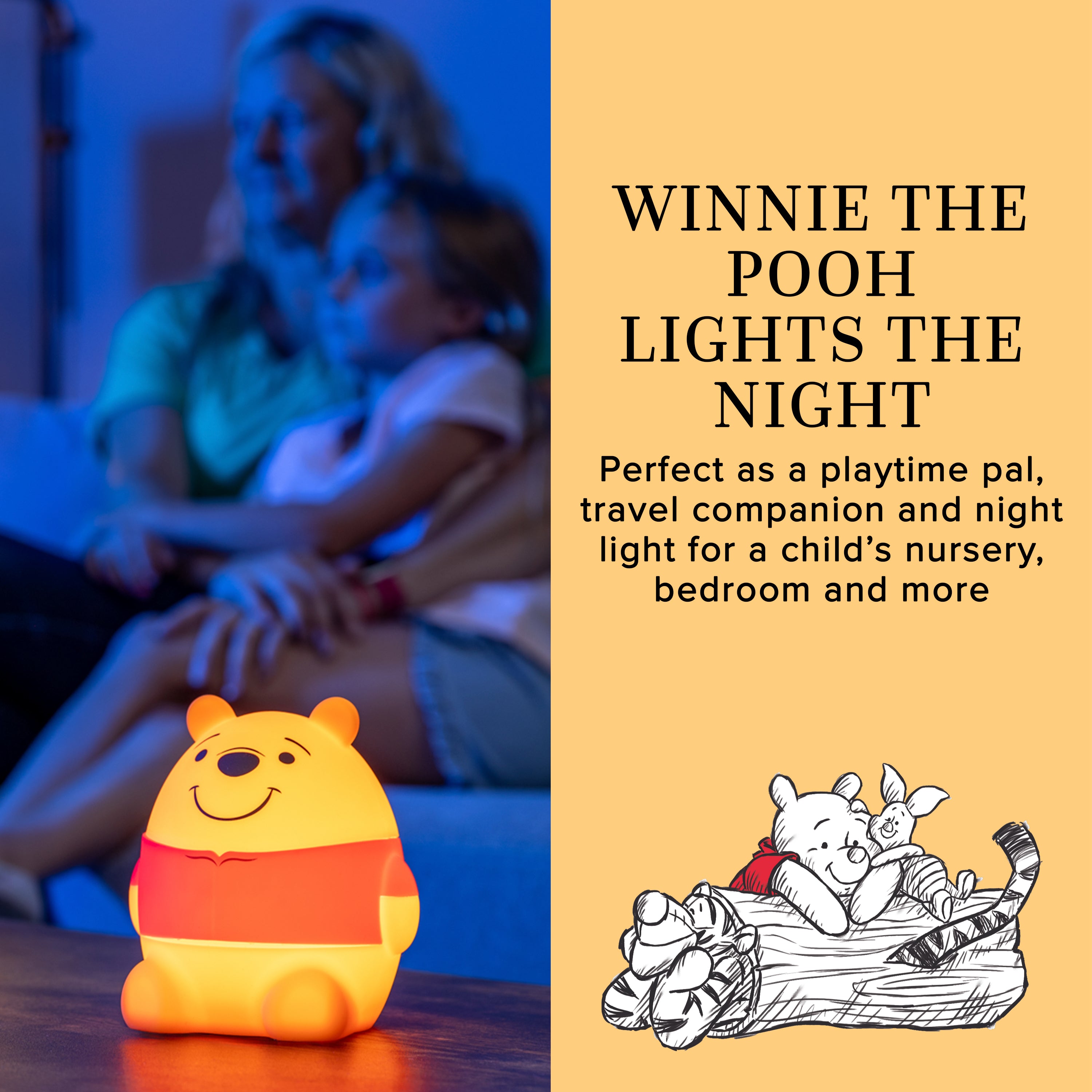 Disney Winnie the Pooh Squish’ems Dimmable Tabletop LED Night Light