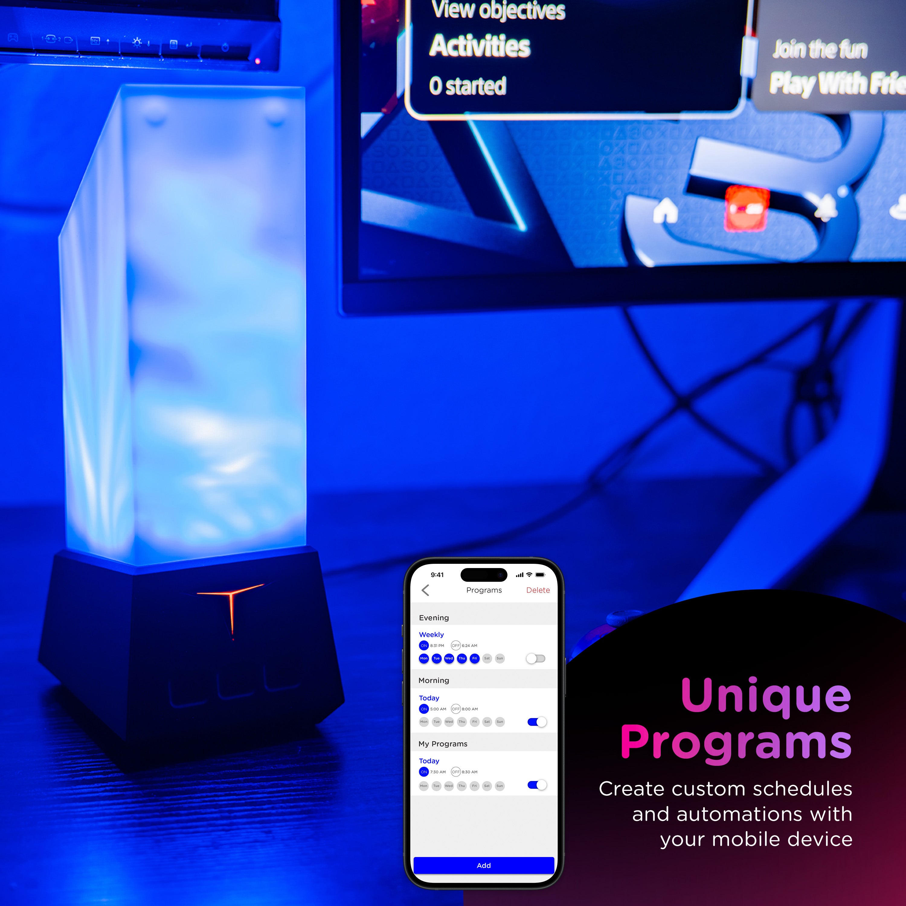 Enbrighten VIBE WiFi Galaxy Projector Titan Tower Night Lights