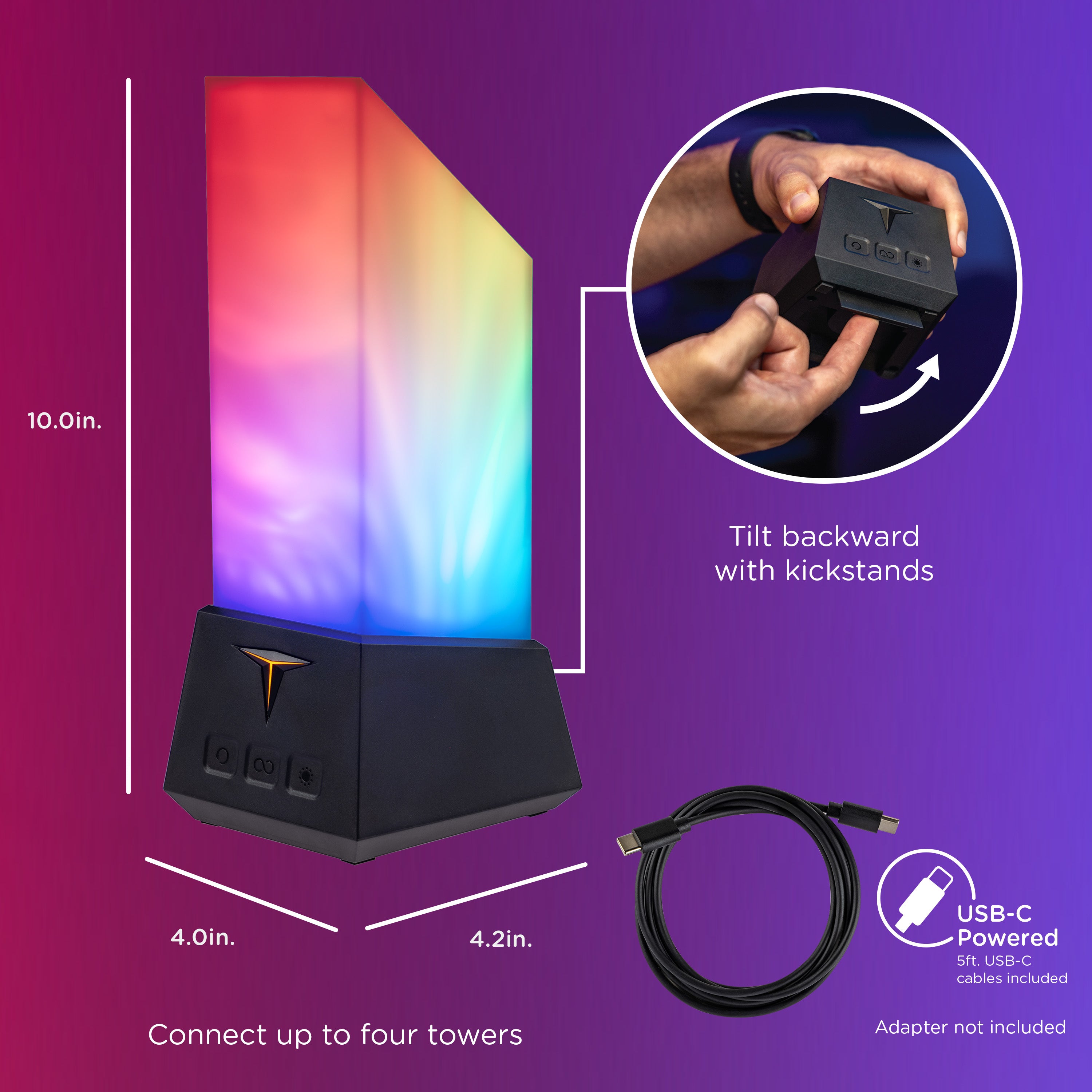 Enbrighten VIBE WiFi Galaxy Projector Titan Tower Night Lights