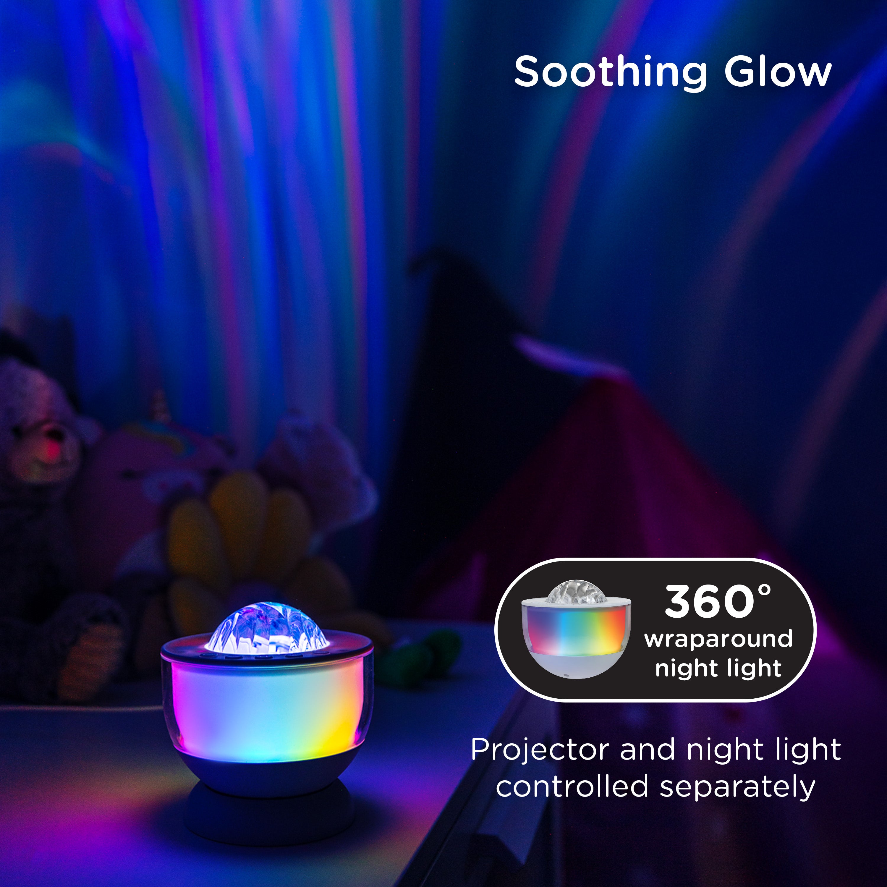 Enbrighten Galaxy Wave Projector Globe Light