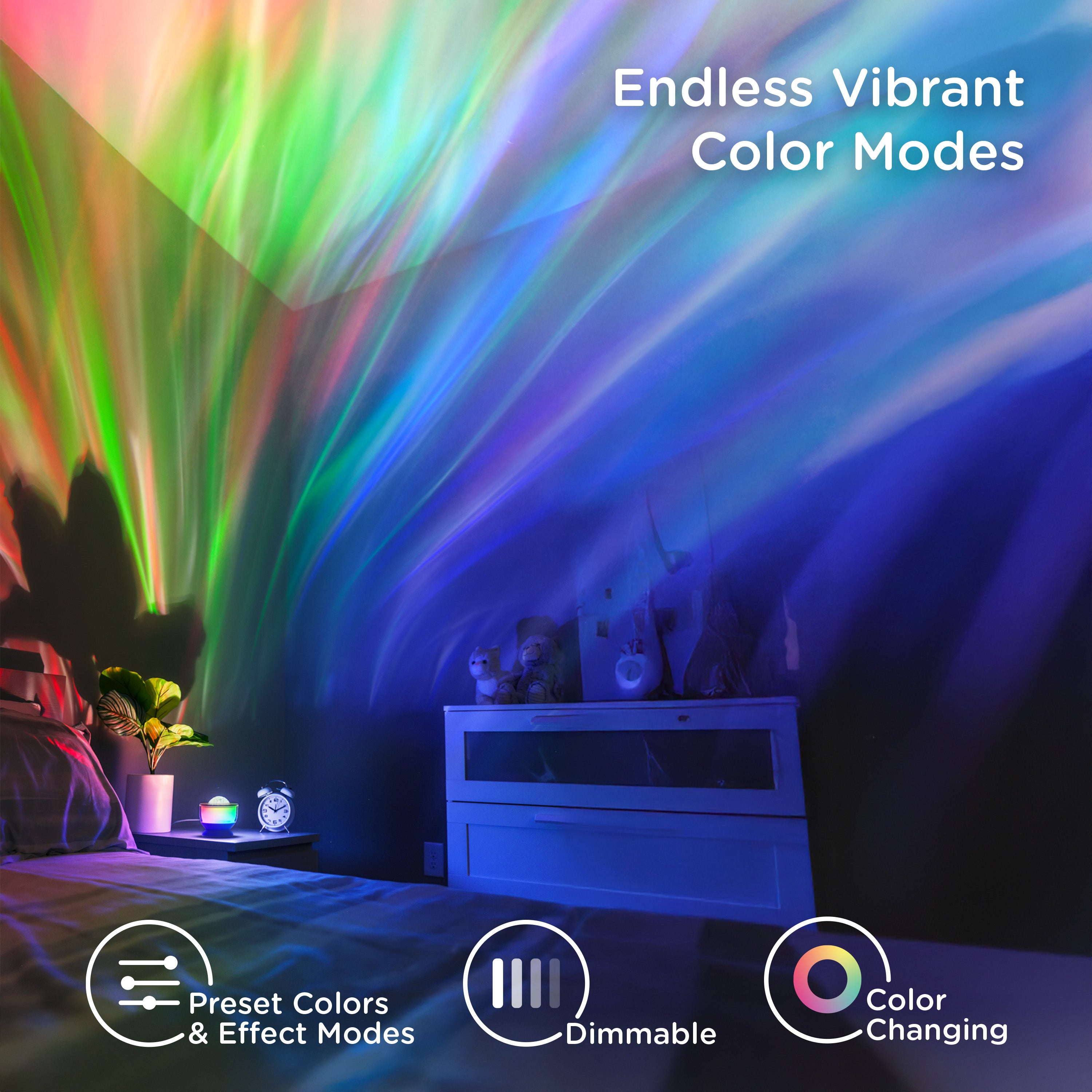 Enbrighten Galaxy Wave Projector Globe Light