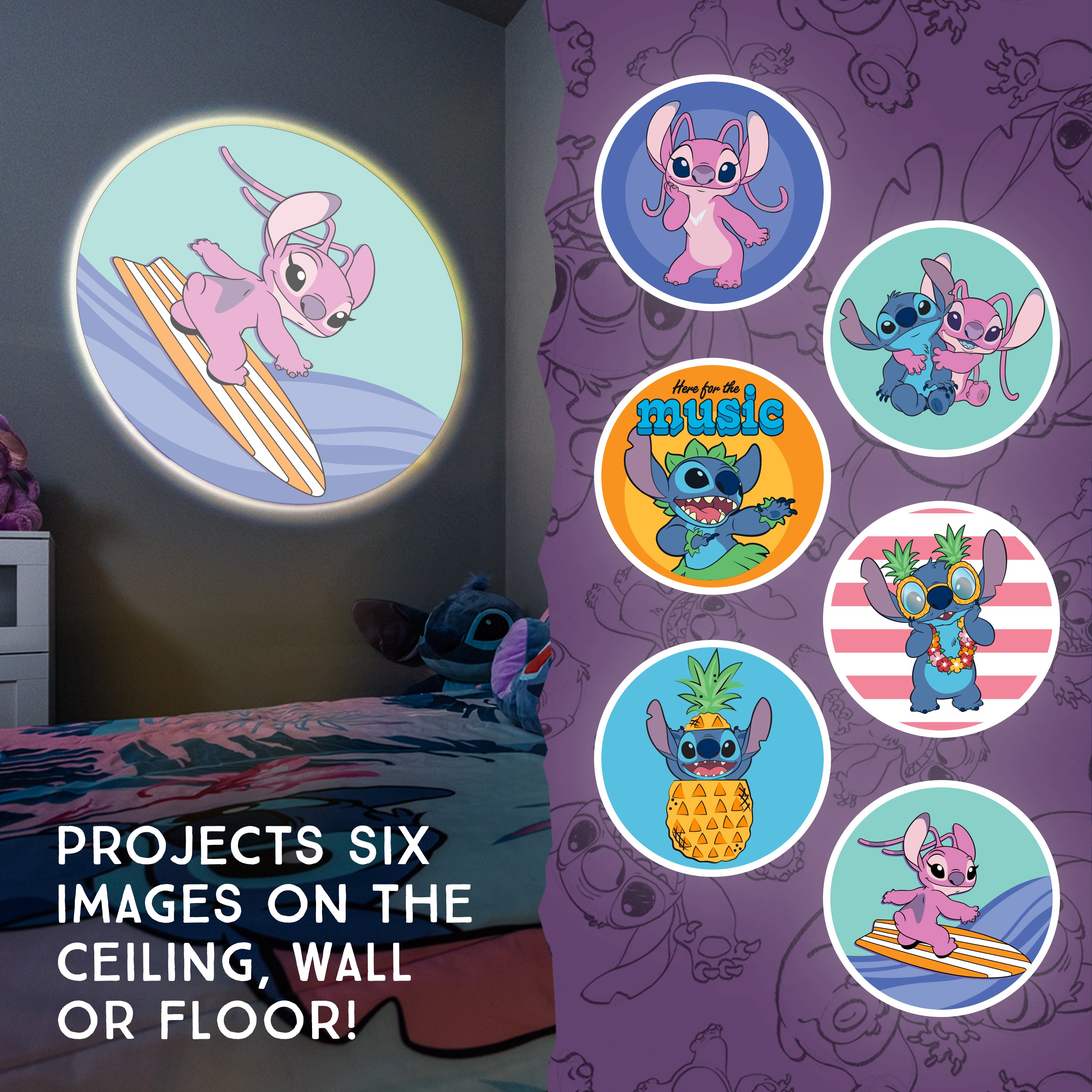Disney Stitch Projectables LED Night Light