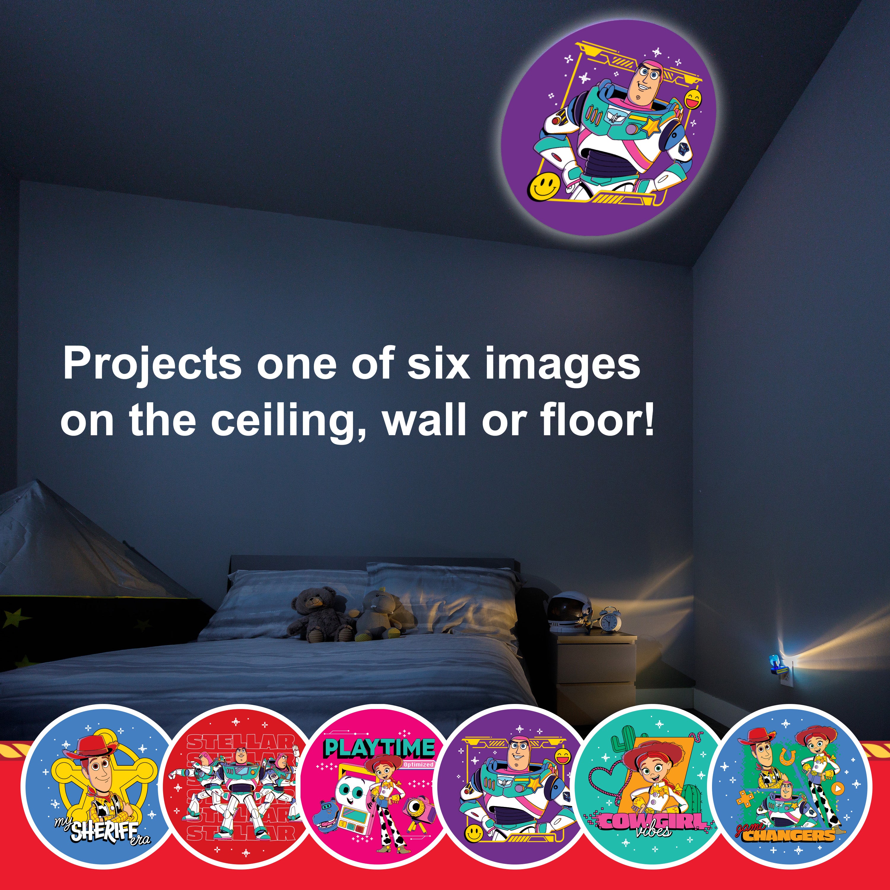 Enbrighten Disney Toy Story 5 Projectables LED Night Light