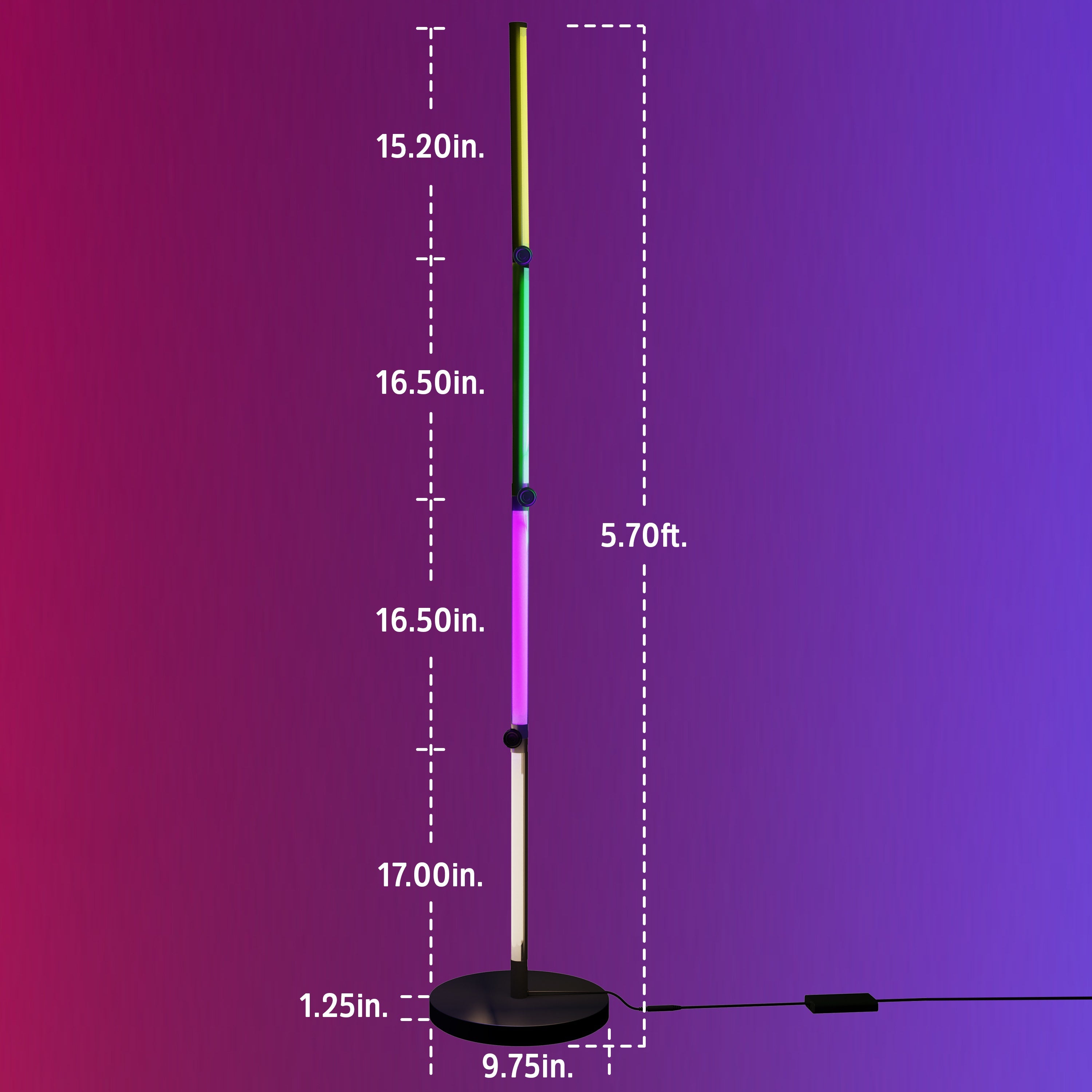 Enbrighten VIBE WiFi Spectrum Color-Changing Adjustable Accent Lamp