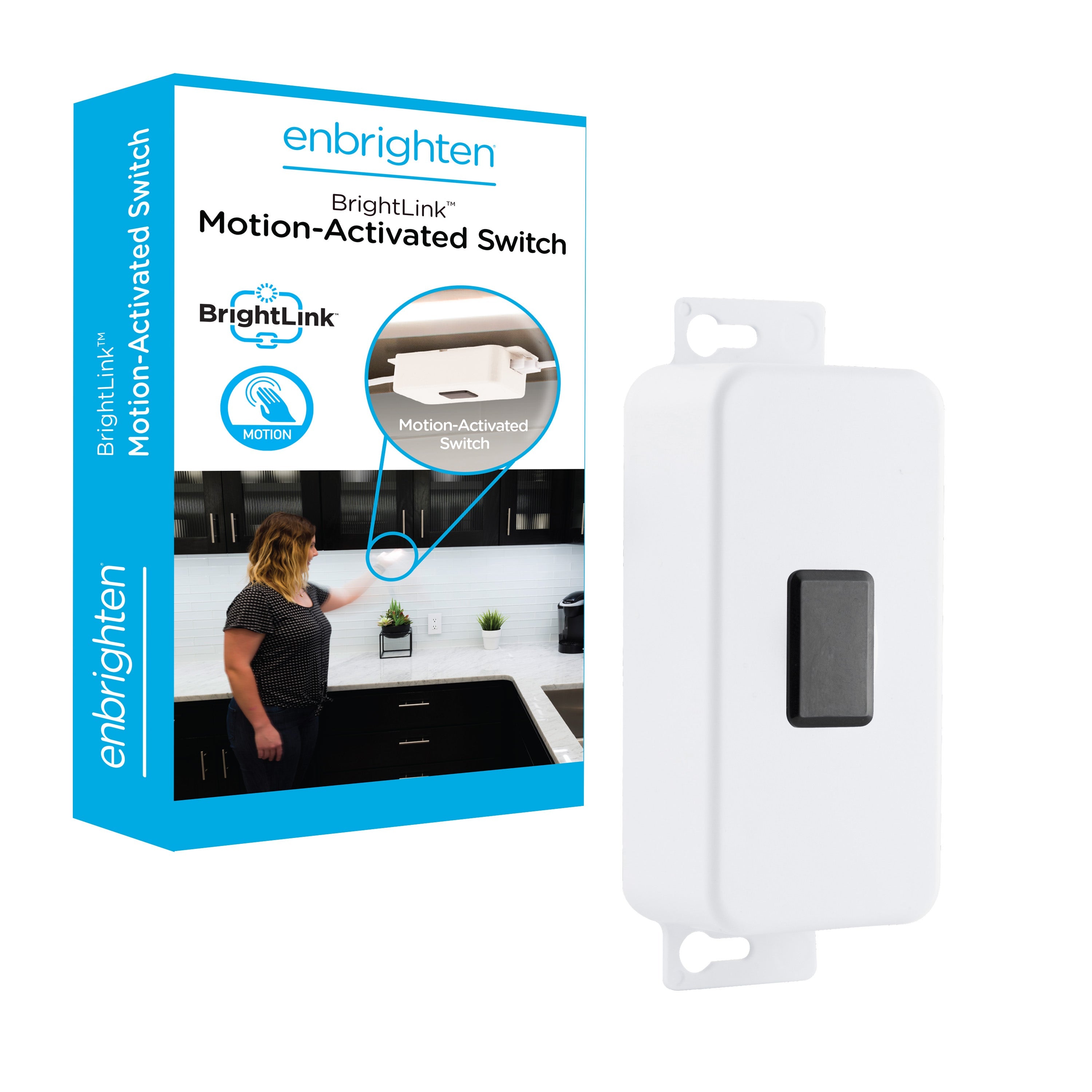 Enbrighten BrightLink Motion-Activated Switch, White