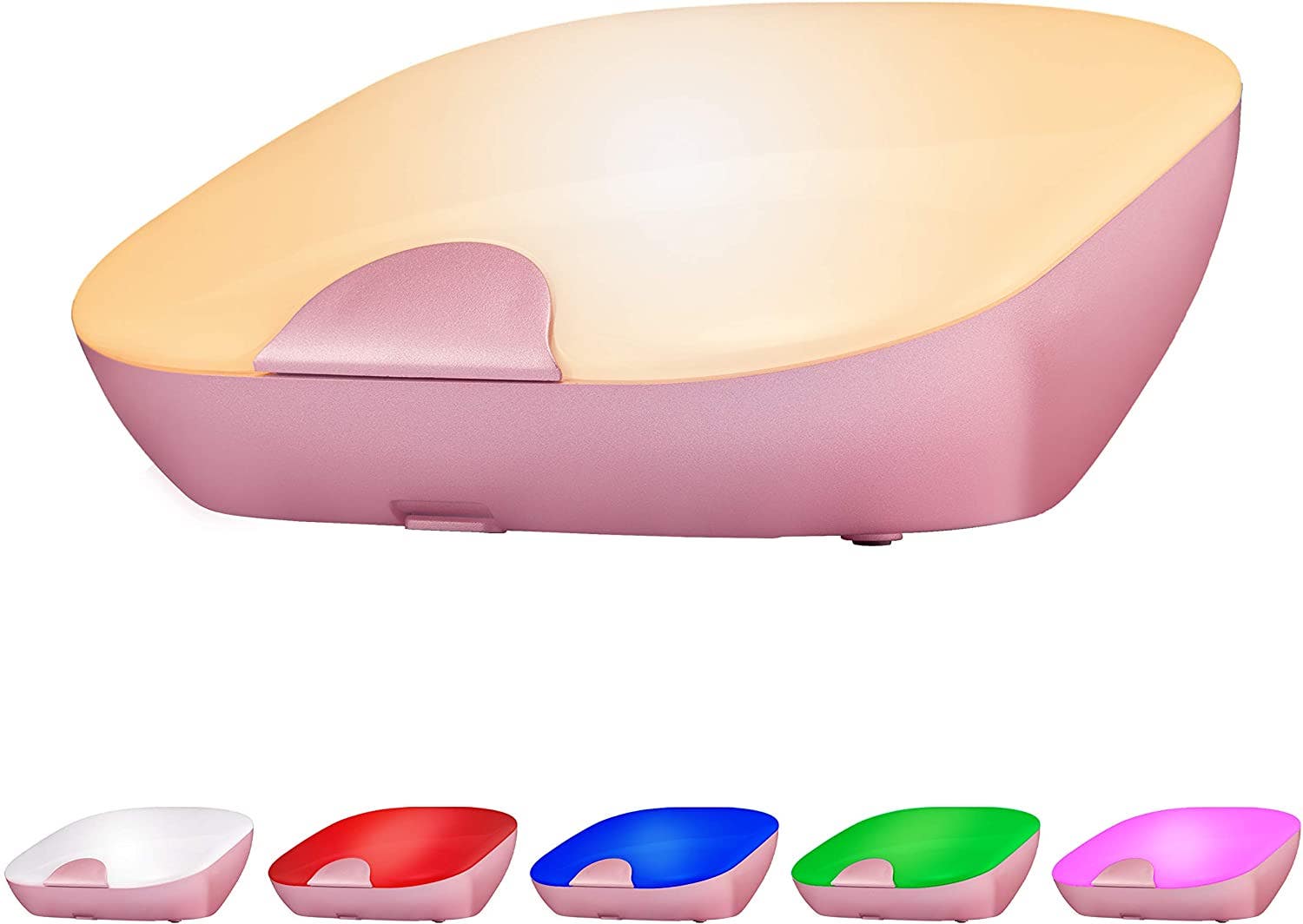 Enbrighten Tabletop Dimmable Color Changing LED SleepLite, Rose Gold