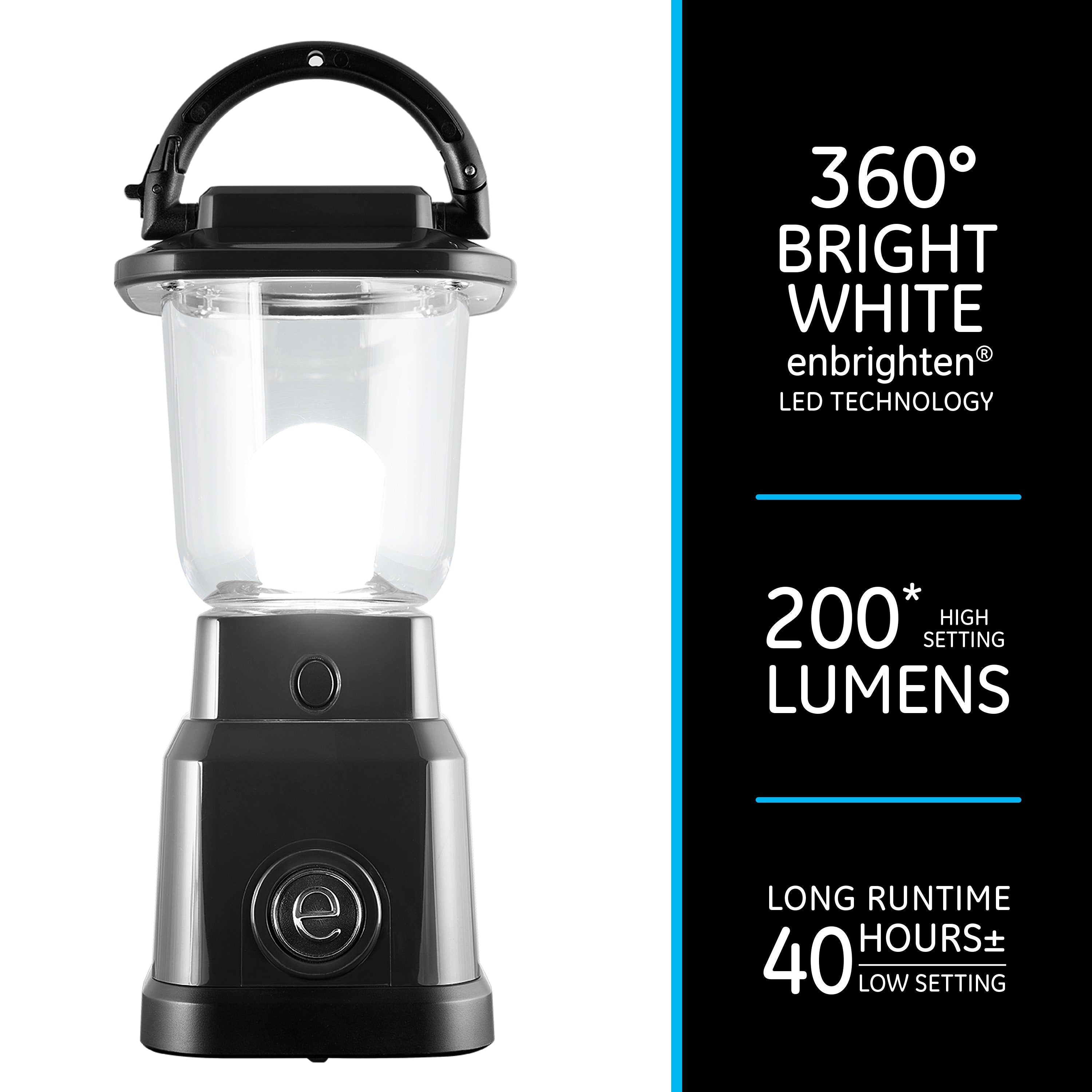 Enbrighten Mini Lantern, Black