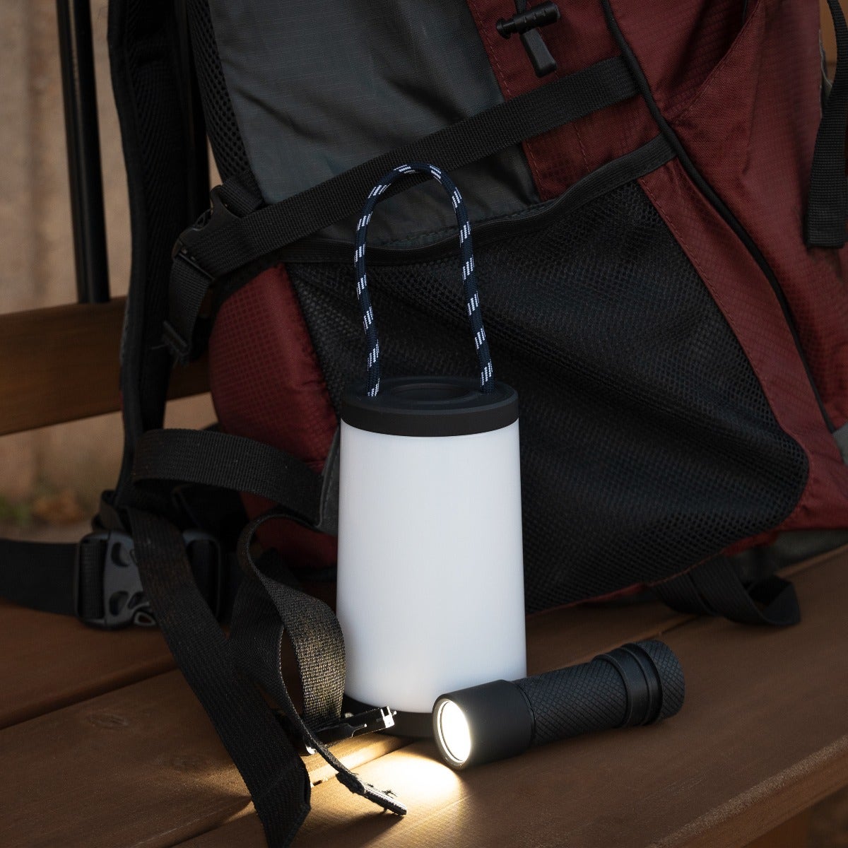 Enbrighten 2-in-1 LED Lantern, Black