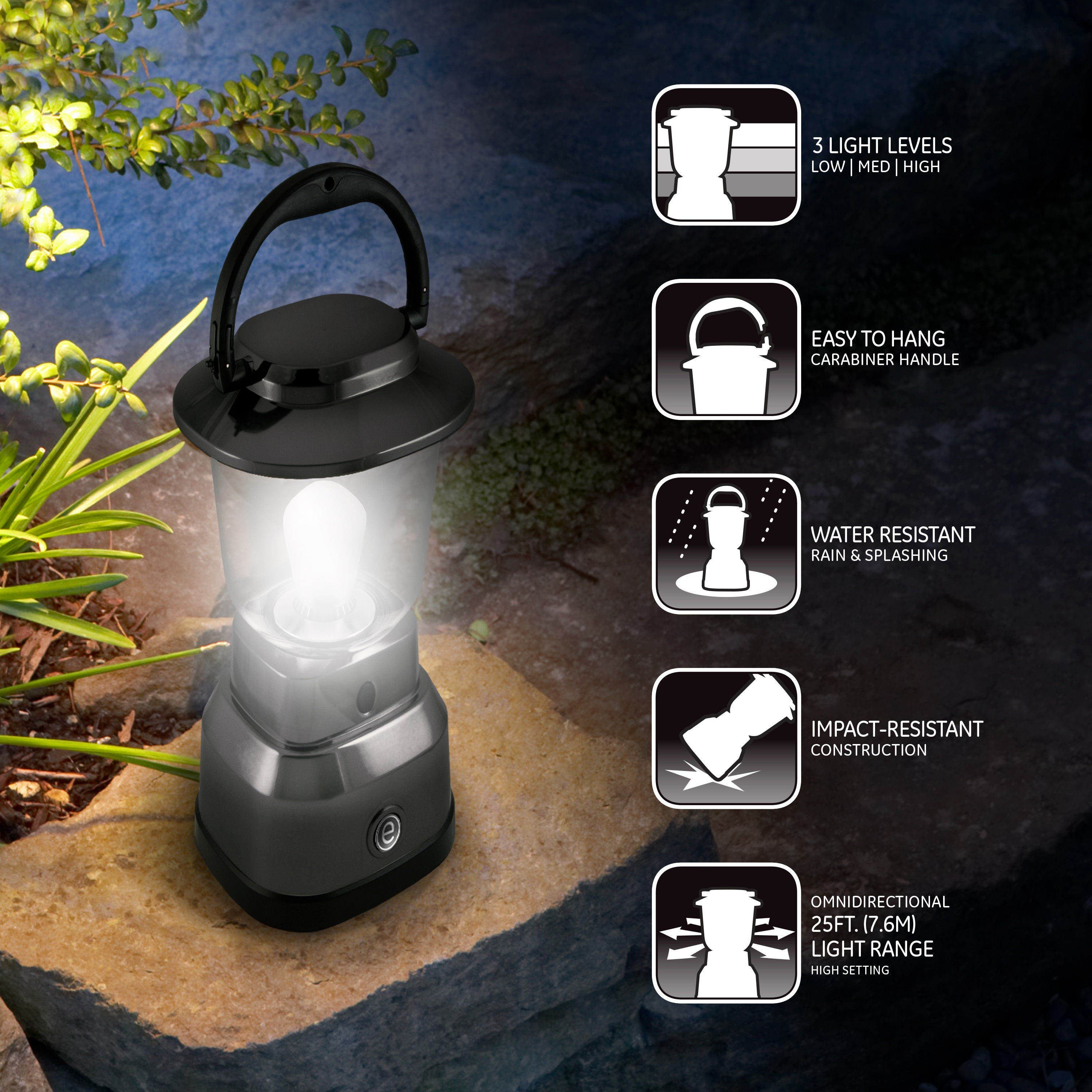 Enbrighten Mini Lantern, Black