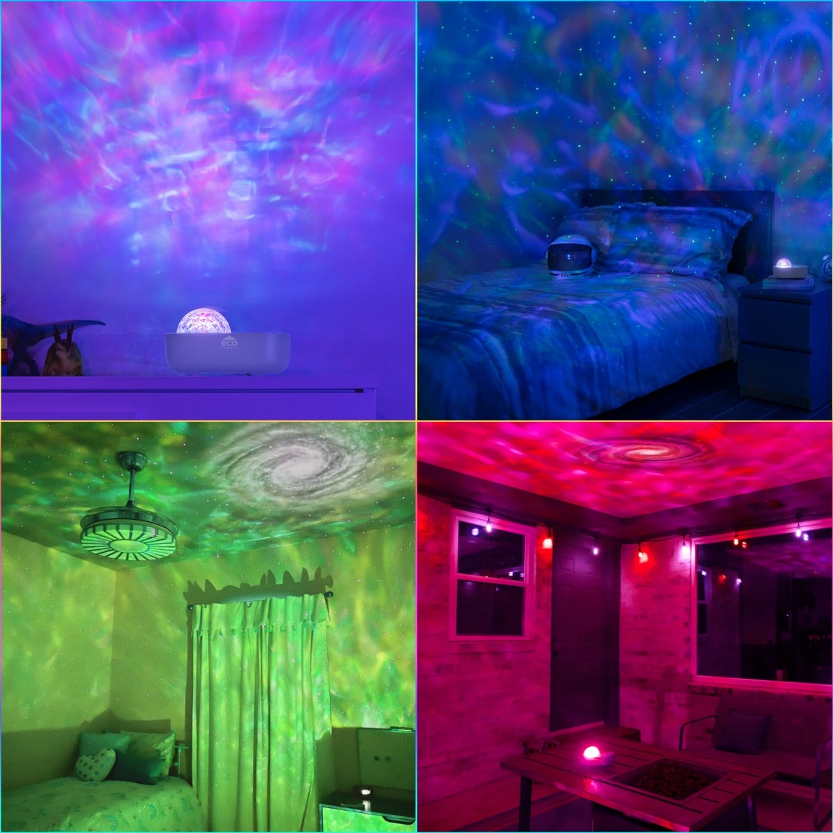 Enbrighten EcoScapes Galaxy Projector LED Tabletop Night Light with Sound Effects
