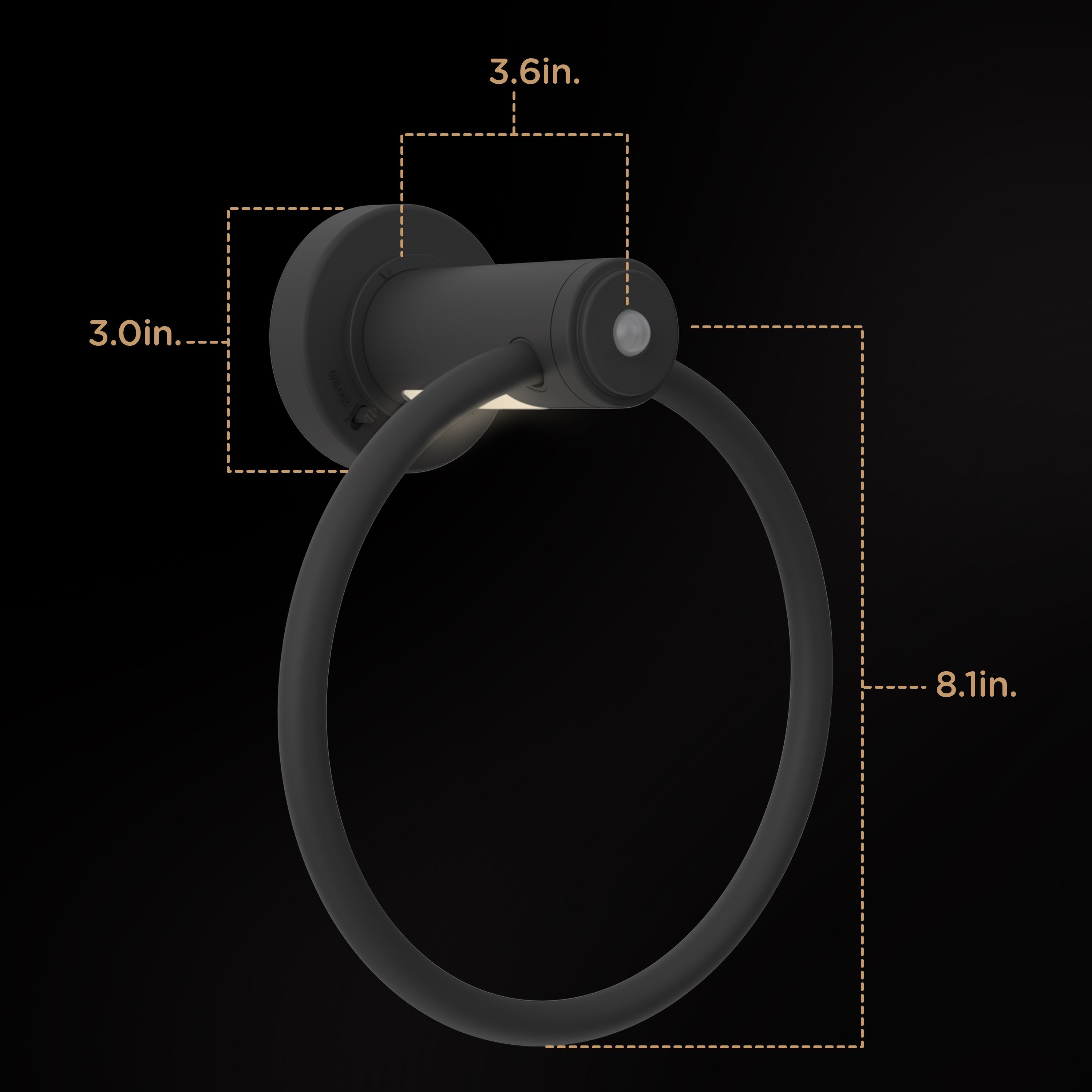 Enbrighten LED Motion Sensing Bathroom Lighting Bundle, Matte Black