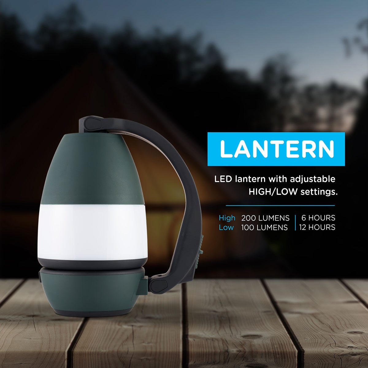 Enbrighten 3-in-1 Lantern, Green