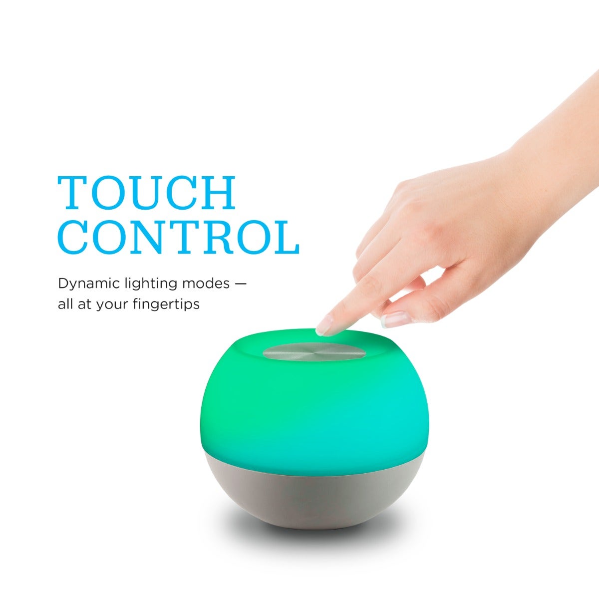 Enbrighten USB-Charging Color-Changing Tabletop LED Mini Bowl Night Light, Gray