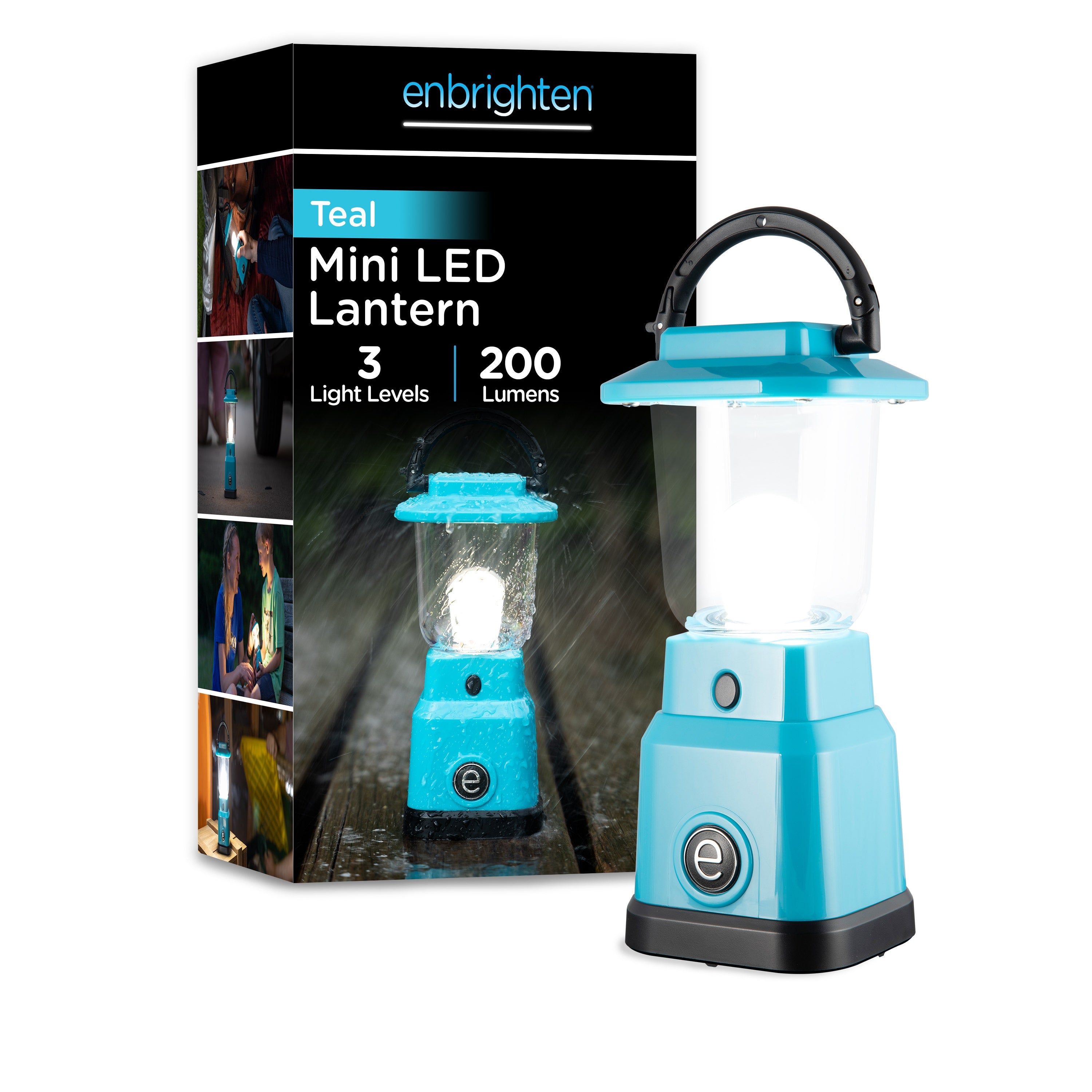 Enbrighten Mini Lantern, Teal