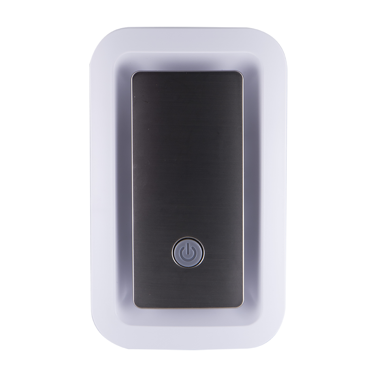 GE Enbrighten Warm Amber SleepLite Light Sensing LED Night Light, Brushed Nickel