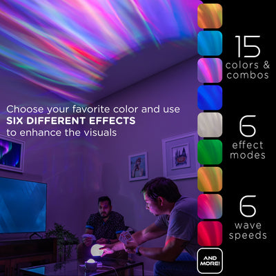 Enbrighten Aurora Galaxy Projector LED Tabletop Night Light with Globe Cover