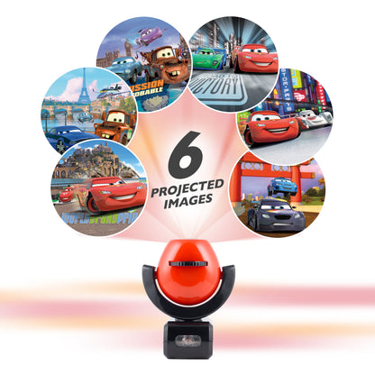 Projectables Disney Pixar Cars Light Sensing 6-Image LED Night Light, Black