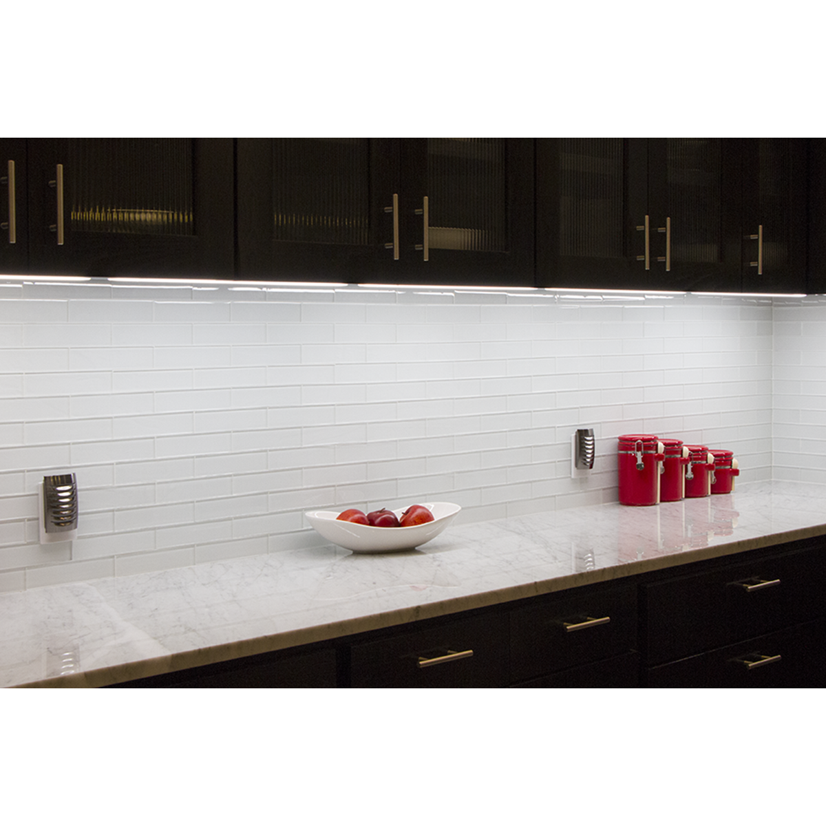 Enbrighten 12in. Direct Wire LED Under Cabinet Light Fixture, White