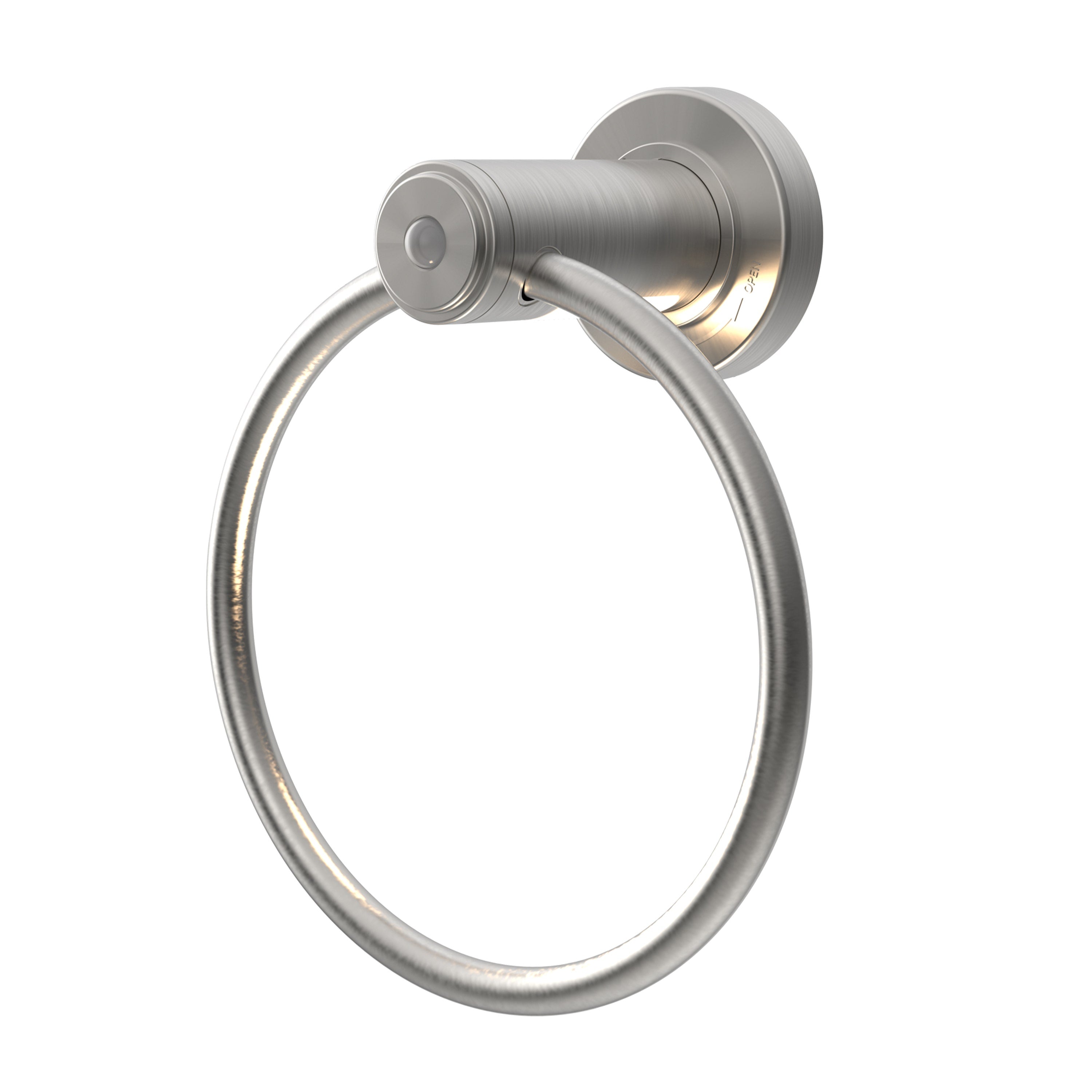 Enbrighten LED Motion Sensing Towel Ring Light, Brushed Nickel