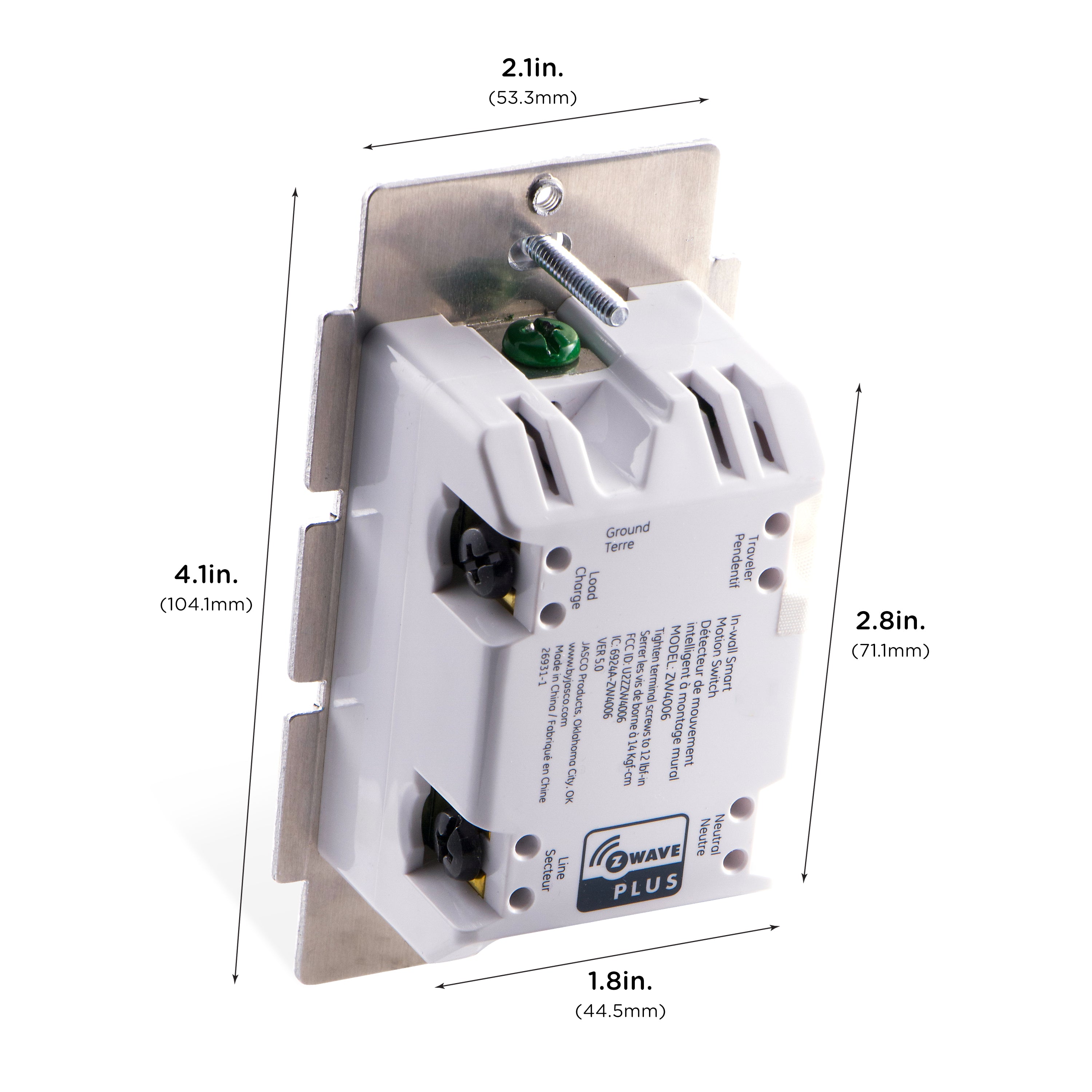 Enbrighten Z-Wave In-Wall Smart Motion Switch, 2 Pack