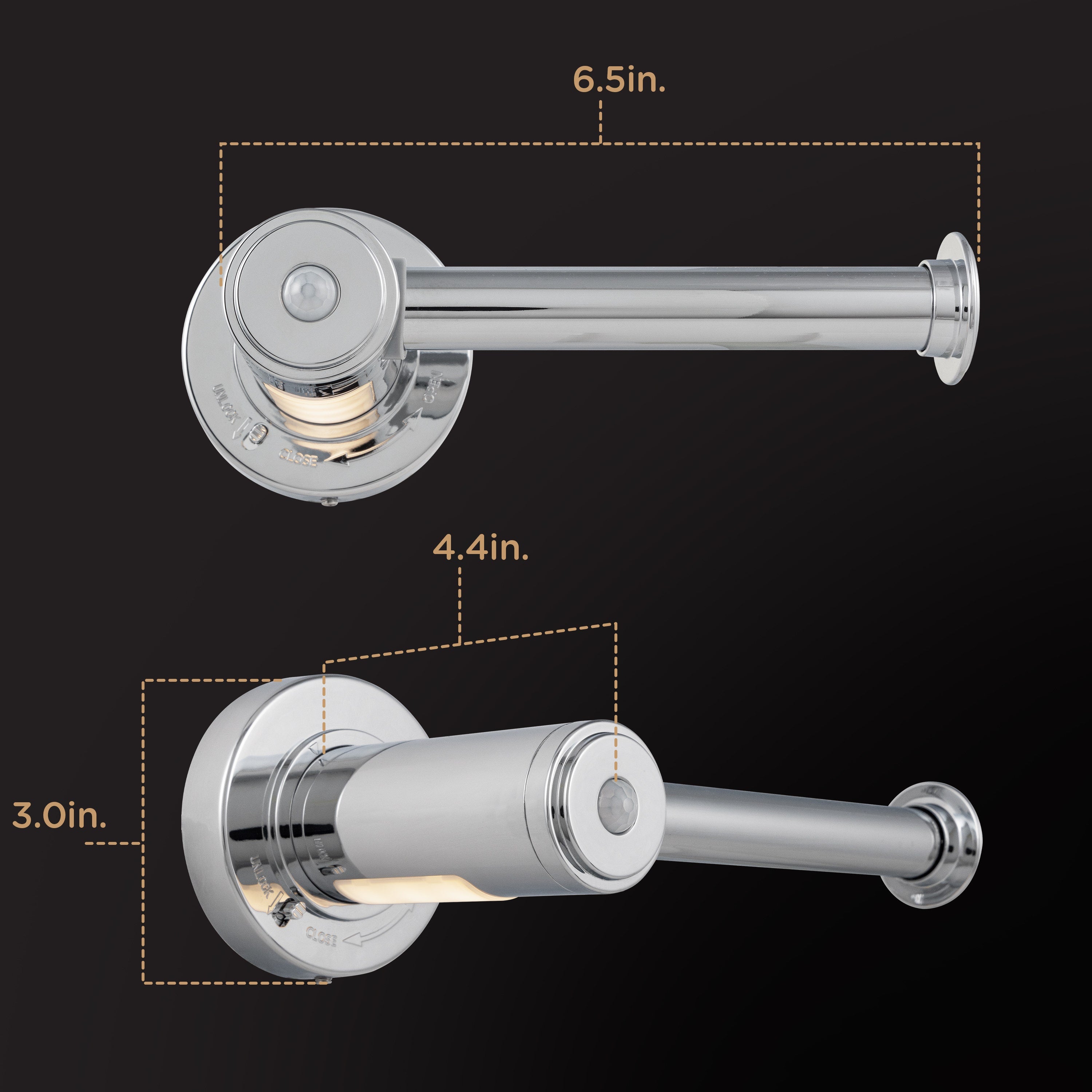Enbrighten LED Motion Sensing Bathroom Lighting Bundle, Chrome