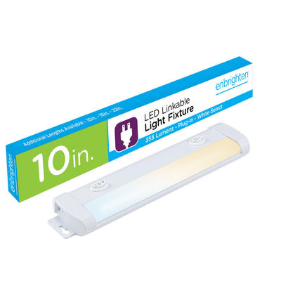 Enbrighten 10in. LED Light Fixture with White Select