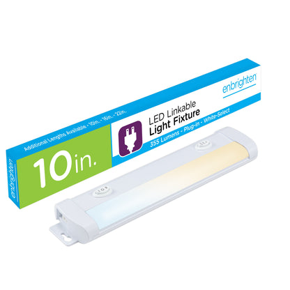 Enbrighten 10in. LED Light Fixture with White Select