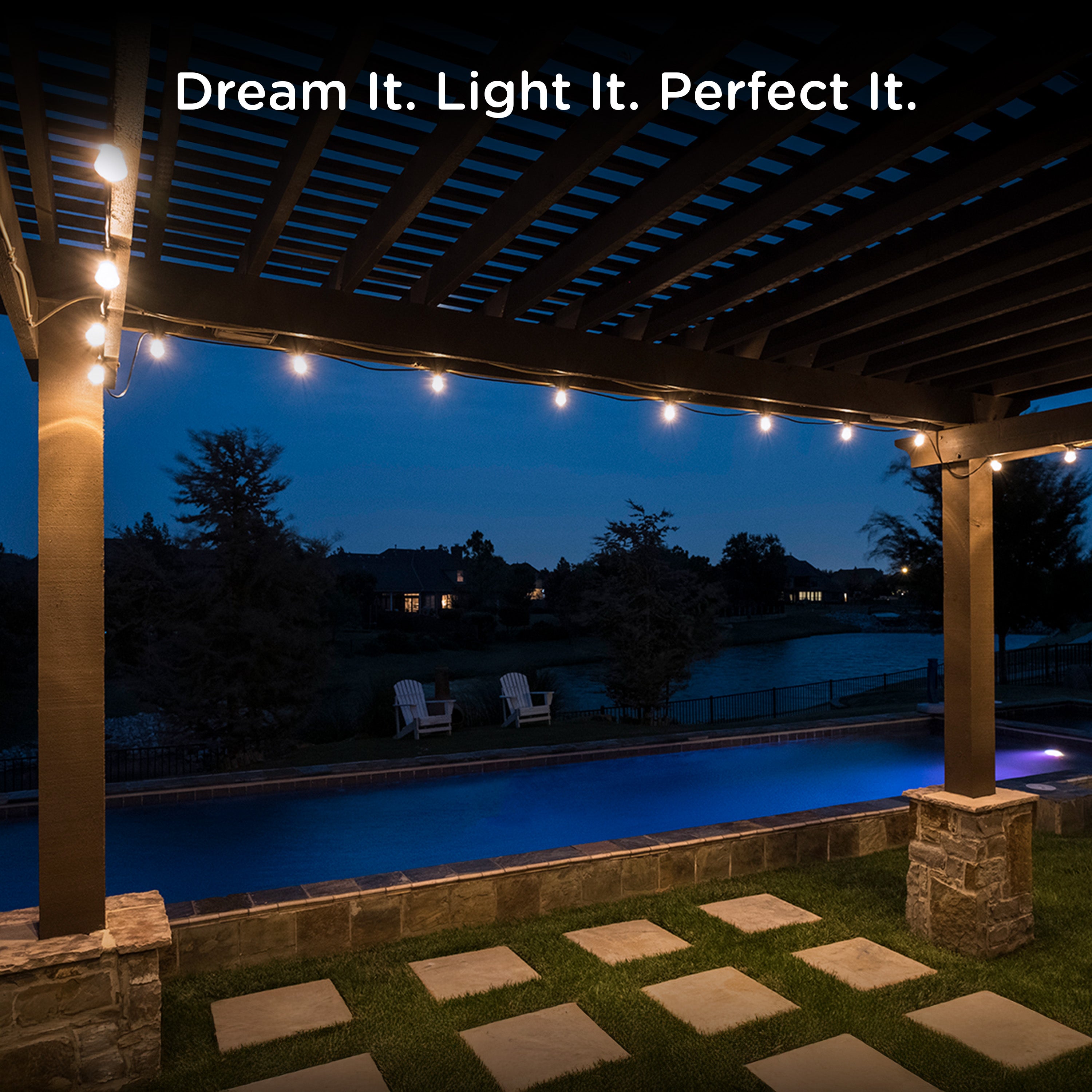 Enbrighten LED Bistro Lights, 24 Bulb, 48ft.