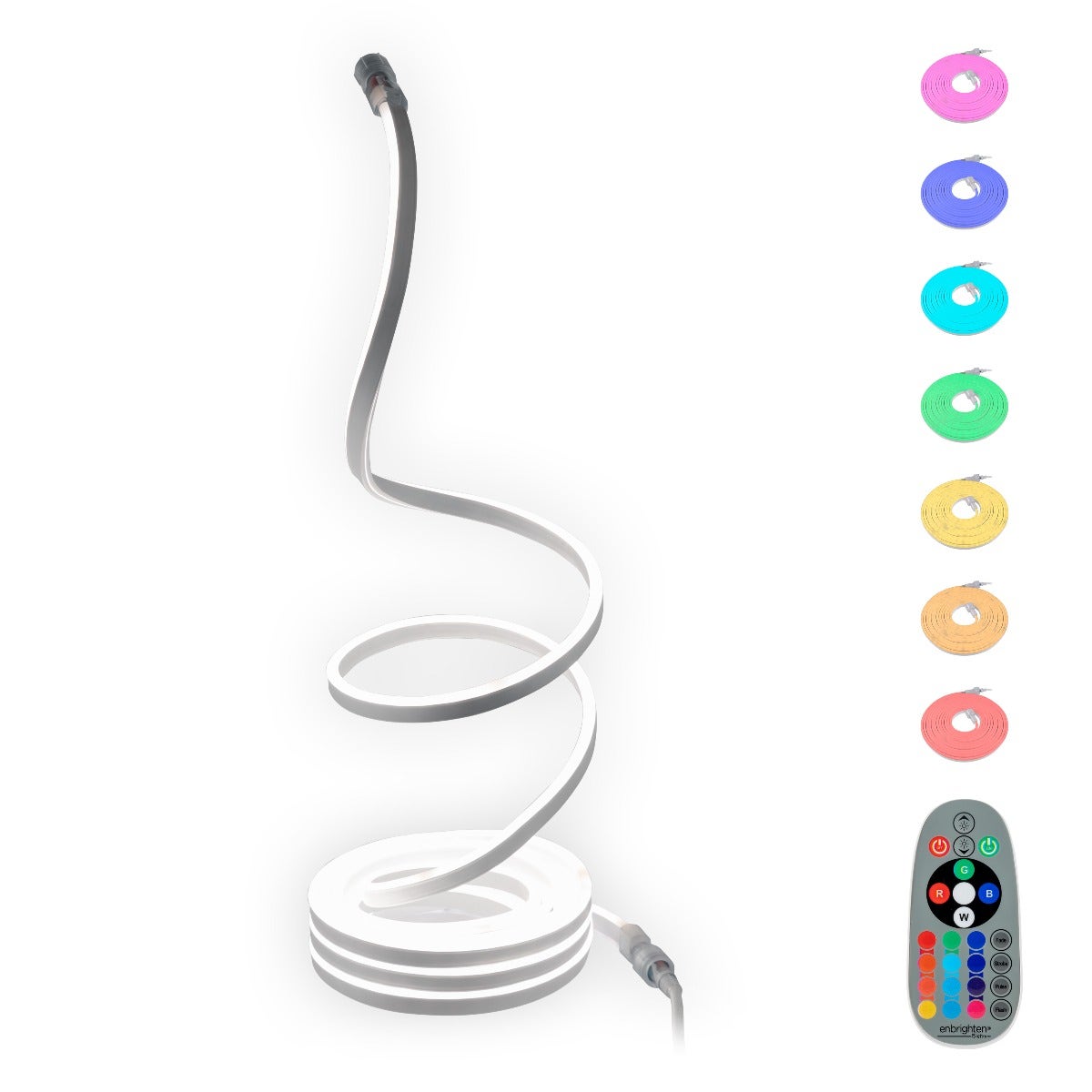 Enbrighten Indoor/Outdoor LED Flex Light, 24ft., Color Changing