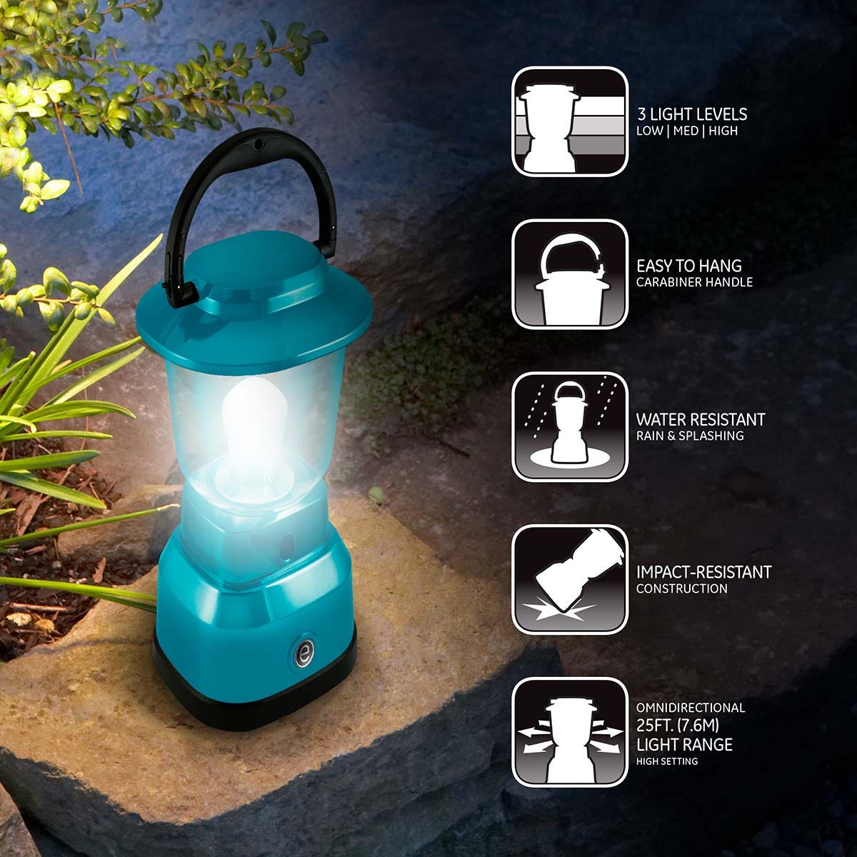 Enbrighten Mini Lantern, Teal