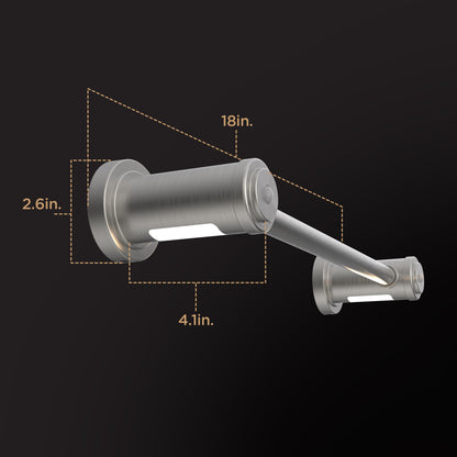 Enbrighten LED Motion Sensing Bathroom Lighting Bundle, Brushed Nickel